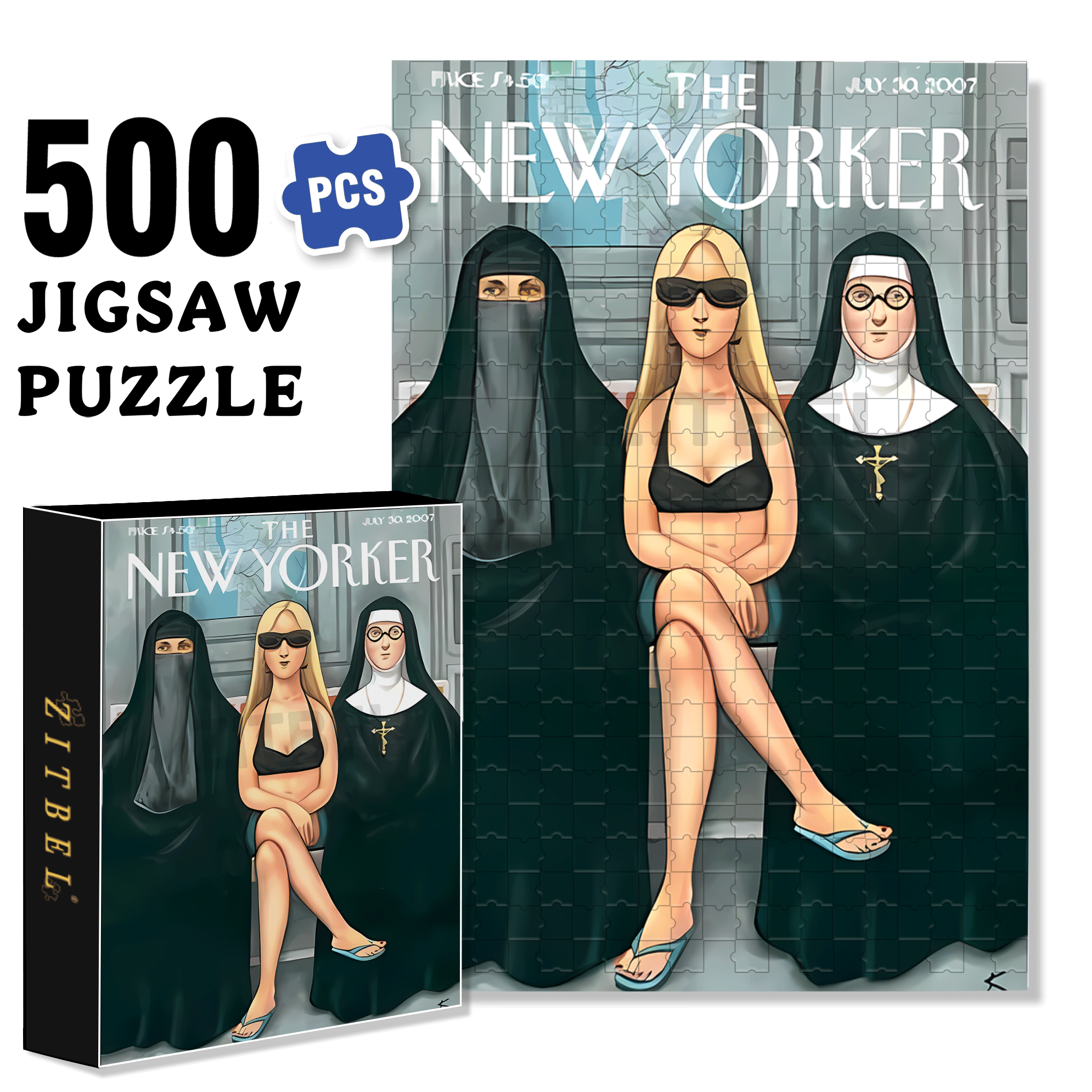 Harmony In Diversity 500pcs/1000pcs Jigsaw Puzzle, Scratch-Resistant, Interactive Family Game & Brain-Boosting DIY Decor, Perfect for Halloween, Christmas & New Year Gifts, Family Puzzle Game