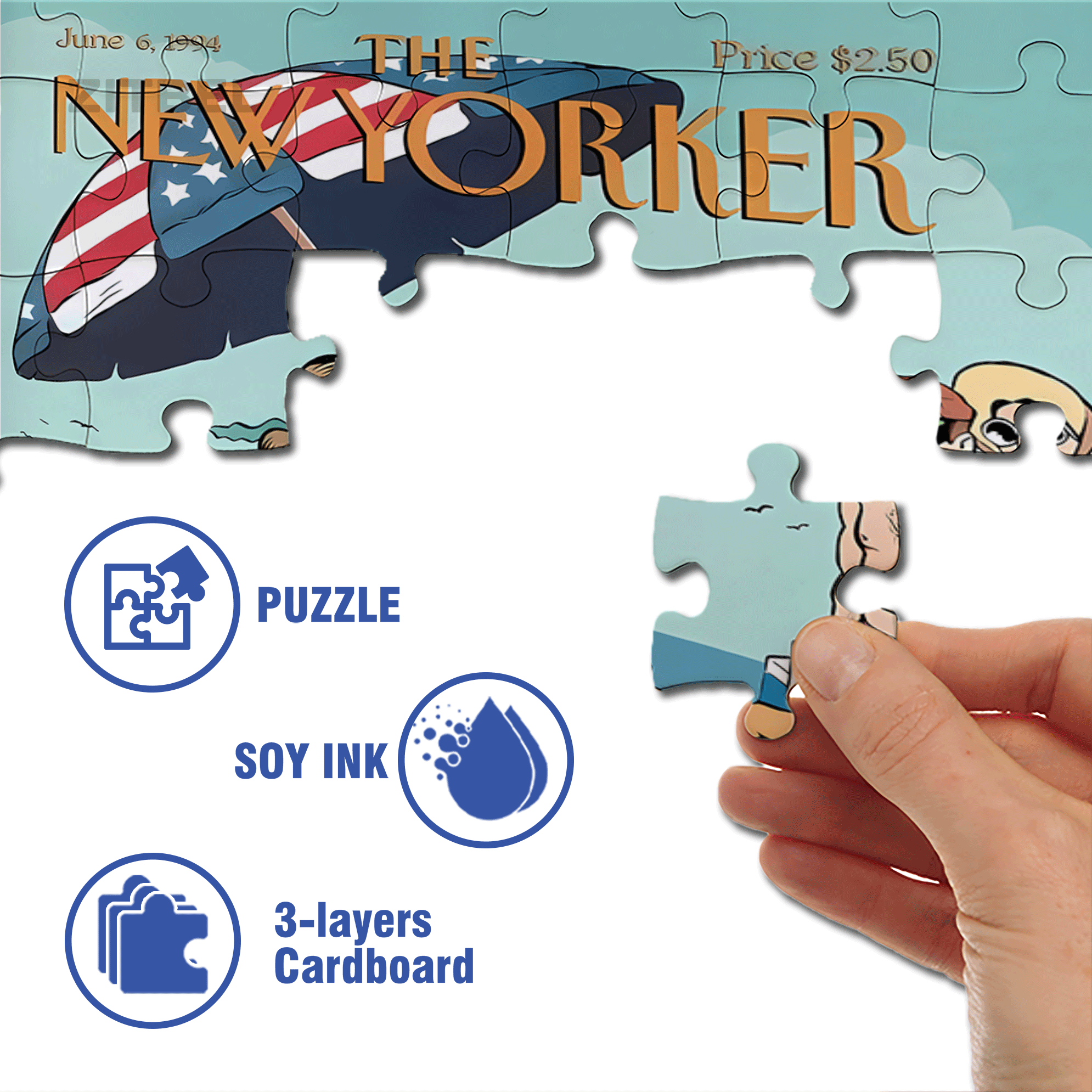 Install Sun Umbrella 500pcs/1000pcs Jigsaw Puzzle, Scratch-Resistant, Interactive Family Game & Brain-Boosting DIY Decor, Perfect for Halloween, Christmas & New Year Gifts, Family Puzzle Game