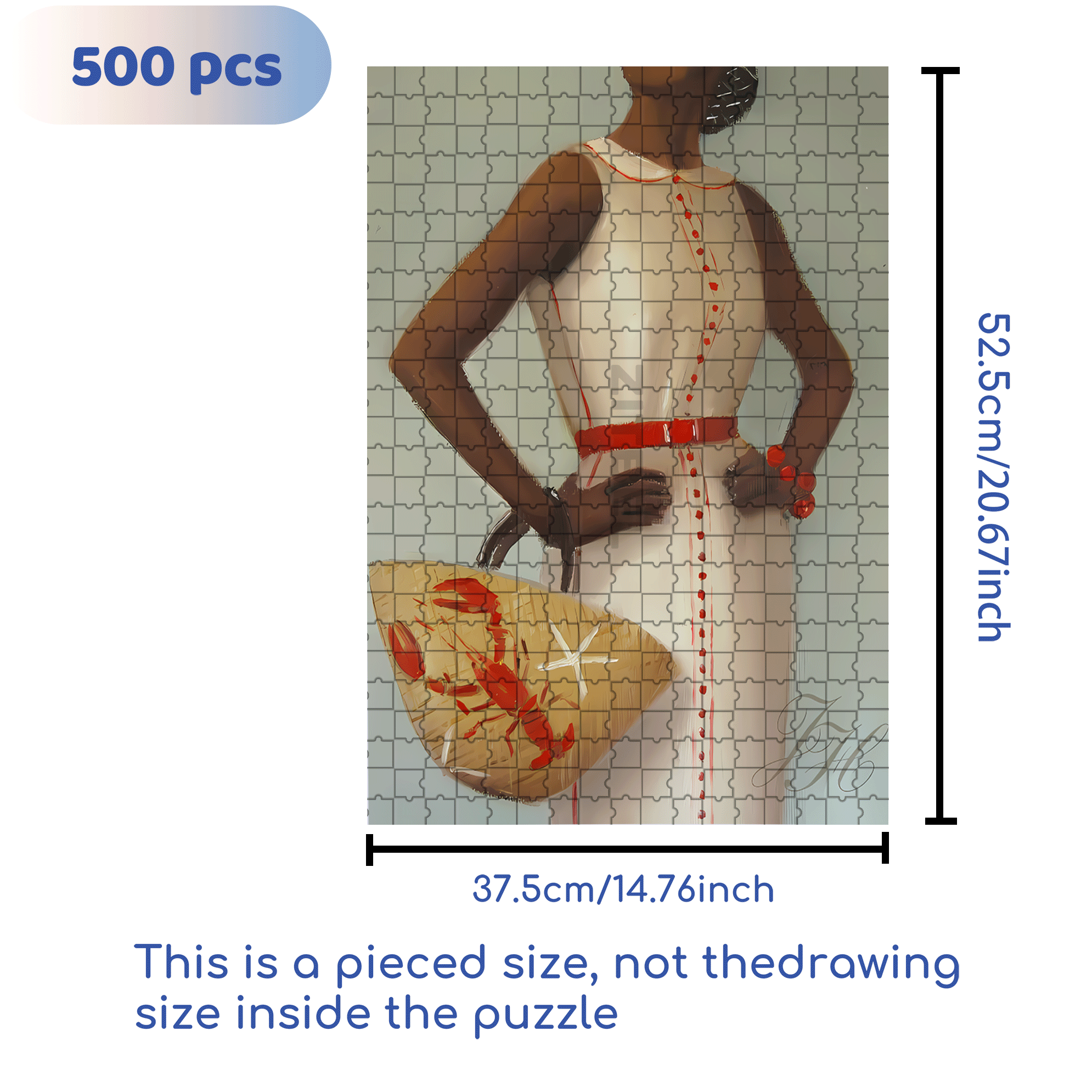 Lobster Handbag 500pcs/1000pcs Jigsaw Puzzle, Scratch-Resistant, Interactive Family Game & Brain-Boosting DIY Decor, Perfect for Halloween, Christmas & New Year Gifts, Family Puzzle Game