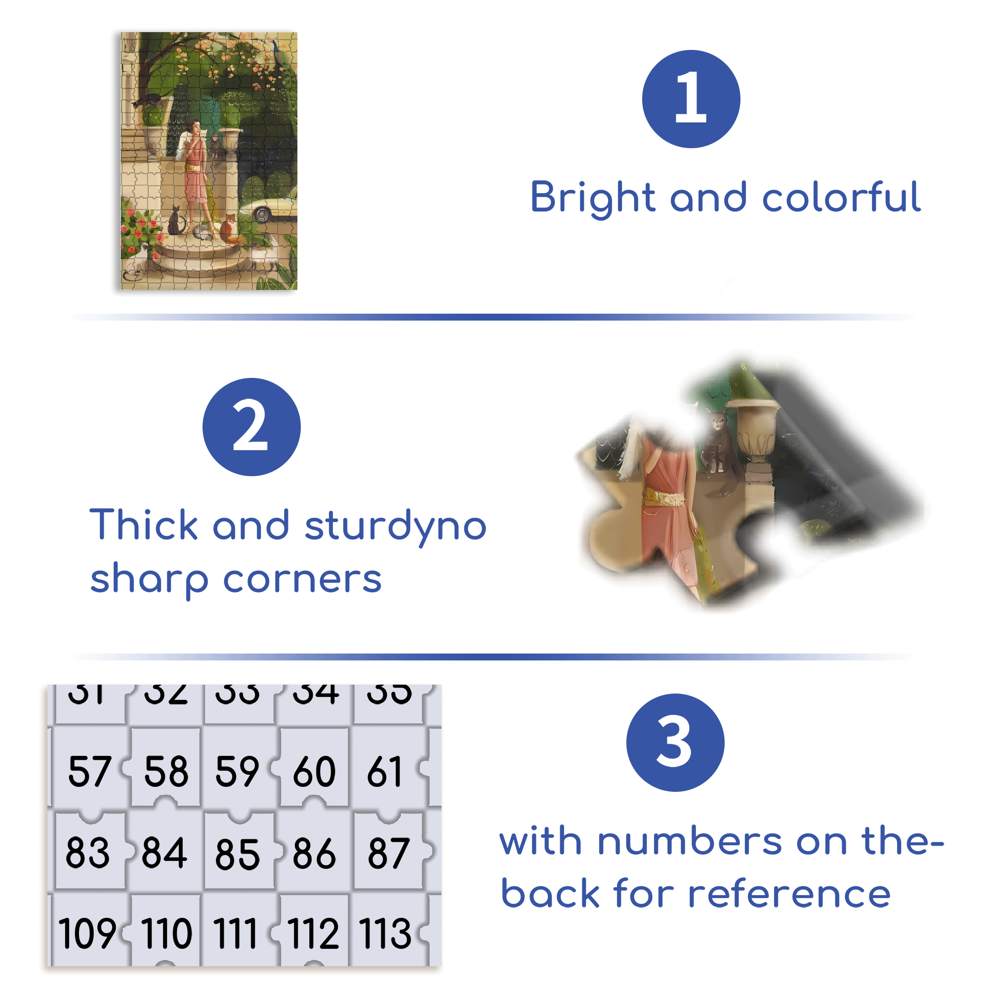 Mademoiselle Mink  500pcs/1000pcs Jigsaw Puzzle, Scratch-Resistant, Interactive Family Game & Brain-Boosting DIY Decor, Perfect for Halloween, Christmas & New Year Gifts, Family Puzzle Game