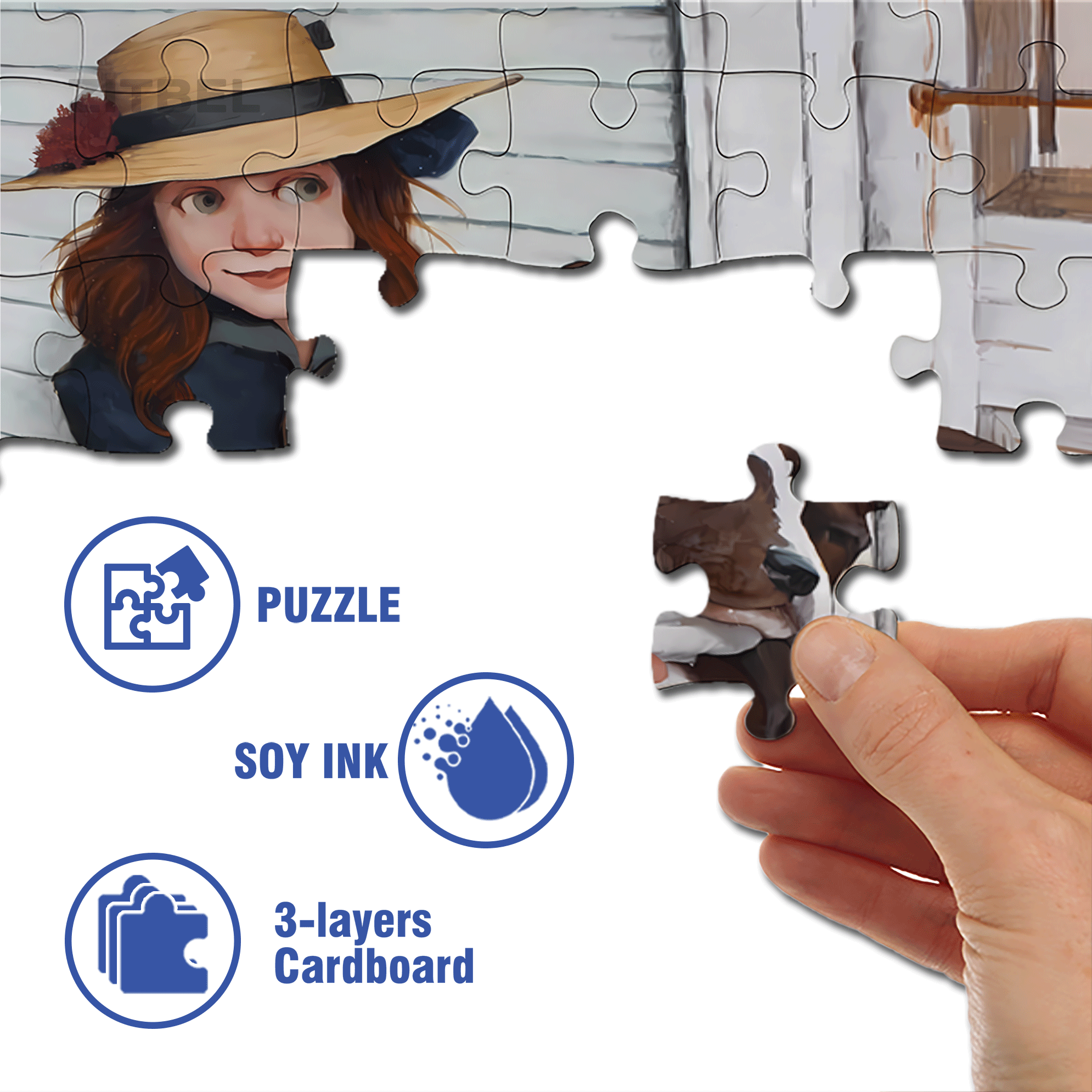 Most Precious Friend 500pcs/1000pcs Jigsaw Puzzle, Scratch-Resistant, Interactive Family Game & Brain-Boosting DIY Decor, Perfect for Halloween, Christmas & New Year Gifts, Family Puzzle Game