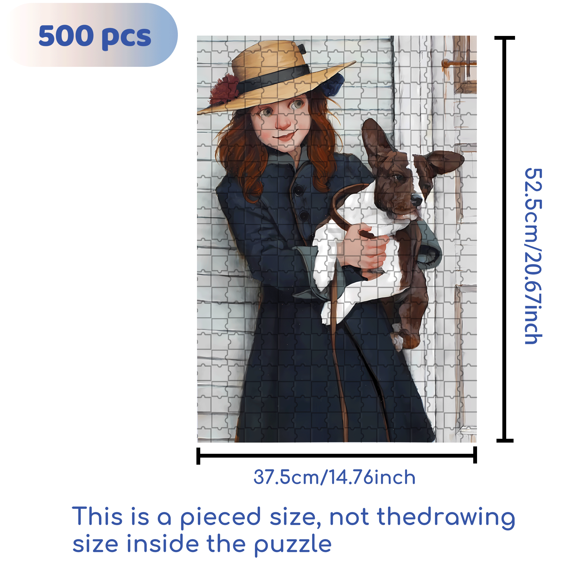 Most Precious Friend 500pcs/1000pcs Jigsaw Puzzle, Scratch-Resistant, Interactive Family Game & Brain-Boosting DIY Decor, Perfect for Halloween, Christmas & New Year Gifts, Family Puzzle Game