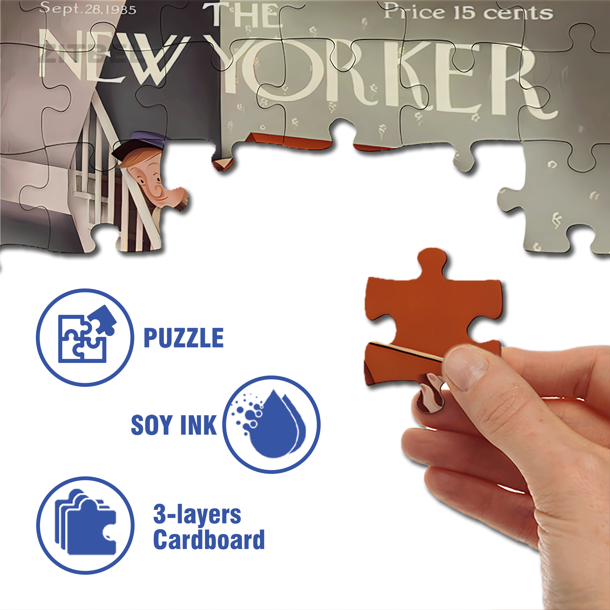 Move Place 2 500pcs/1000pcs Jigsaw Puzzle, Scratch-Resistant, Interactive Family Game & Brain-Boosting DIY Decor, Perfect for Halloween, Christmas & New Year Gifts, Family Puzzle Game