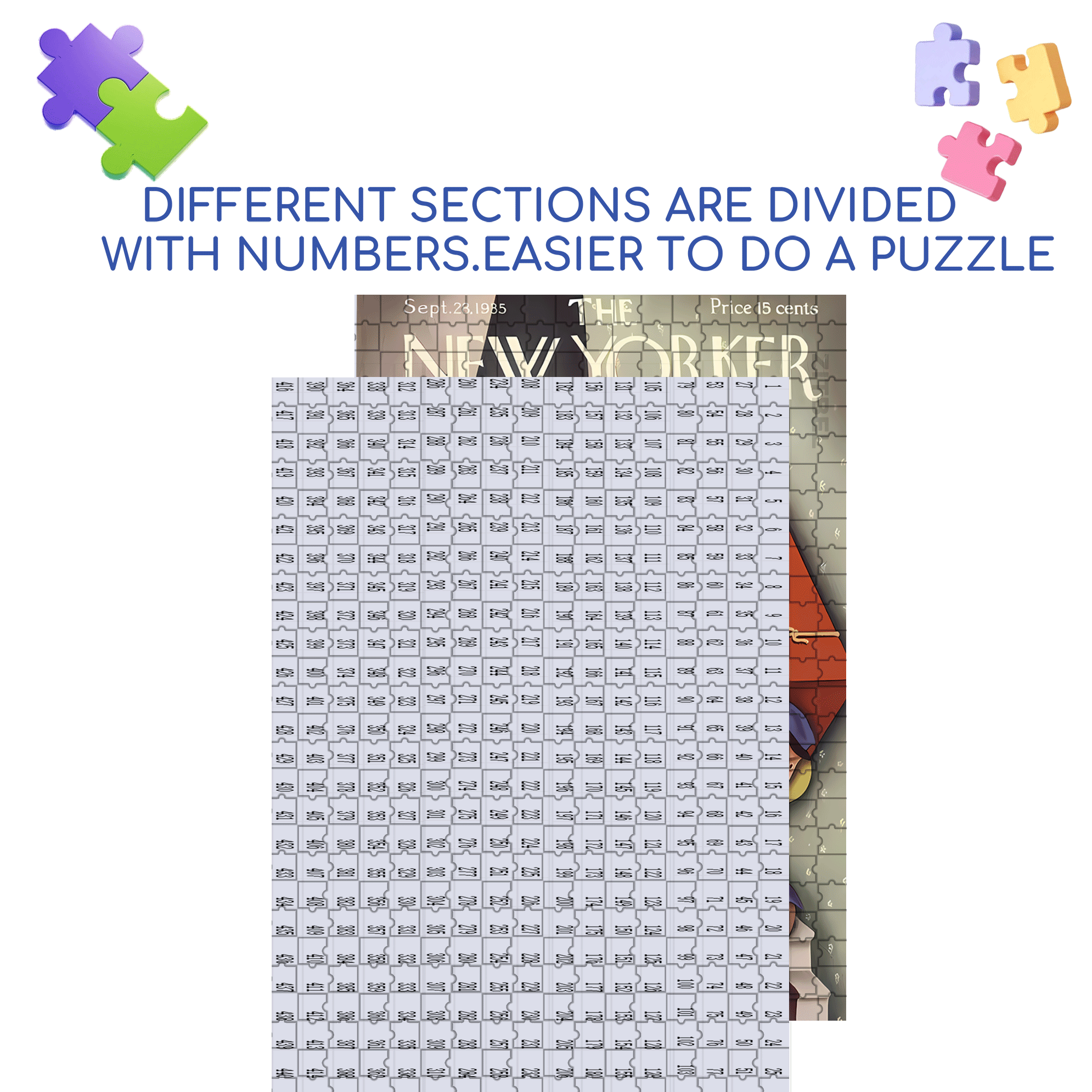 Move Place 2 500pcs/1000pcs Jigsaw Puzzle, Scratch-Resistant, Interactive Family Game & Brain-Boosting DIY Decor, Perfect for Halloween, Christmas & New Year Gifts, Family Puzzle Game