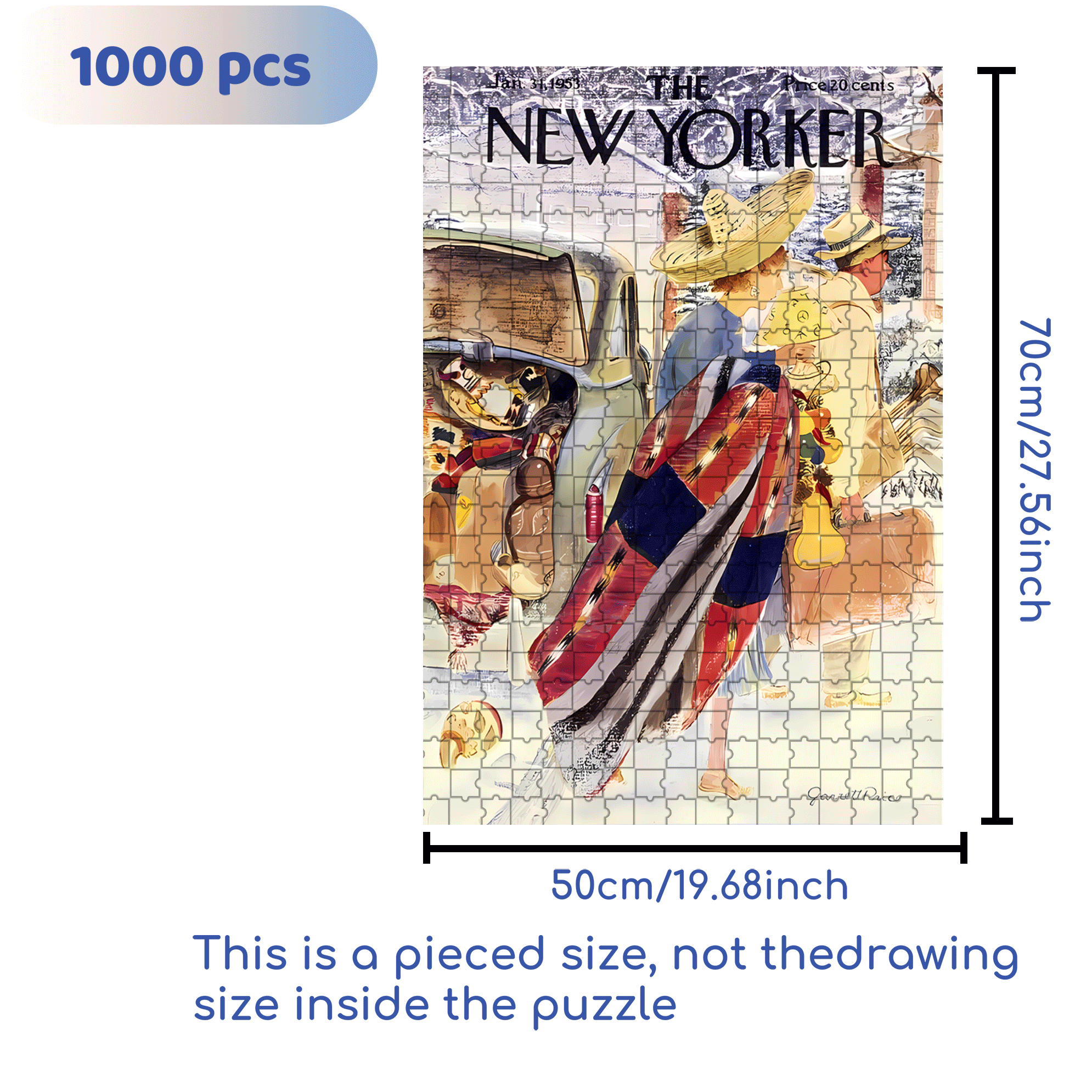 Move Place 500pcs/1000pcs Jigsaw Puzzle, Scratch-Resistant, Interactive Family Game & Brain-Boosting DIY Decor, Perfect for Halloween, Christmas & New Year Gifts, Family Puzzle Game