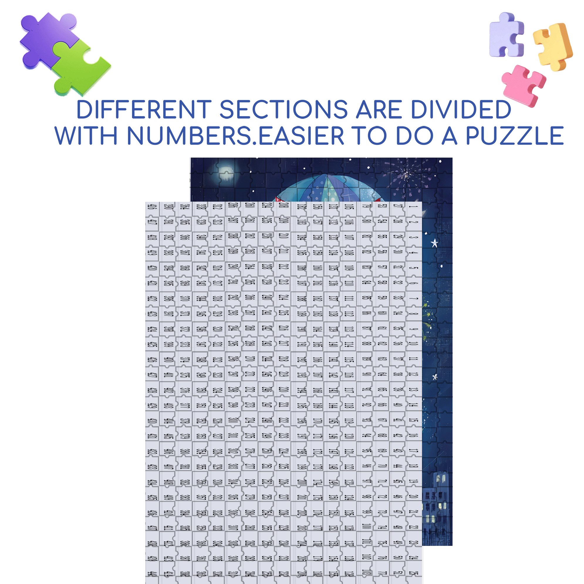 Night Air Balloon 500pcs/1000pcs Jigsaw Puzzle, Scratch-Resistant, Interactive Family Game & Brain-Boosting DIY Decor, Perfect for Halloween, Christmas & New Year Gifts, Family Puzzle Game