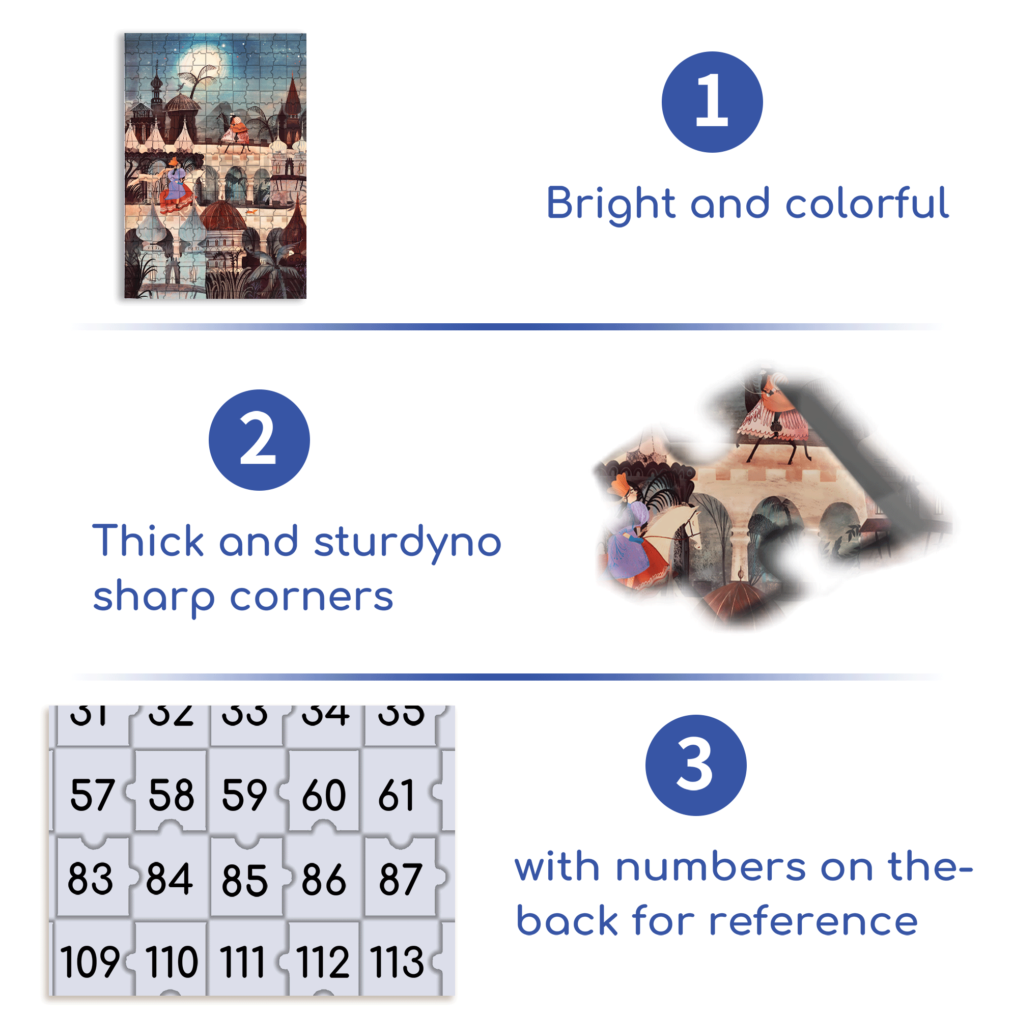 Night Saga 500pcs/1000pcs Jigsaw Puzzle, Scratch-Resistant, Interactive Family Game & Brain-Boosting DIY Decor, Perfect for Halloween, Christmas & New Year Gifts, Family Puzzle Game