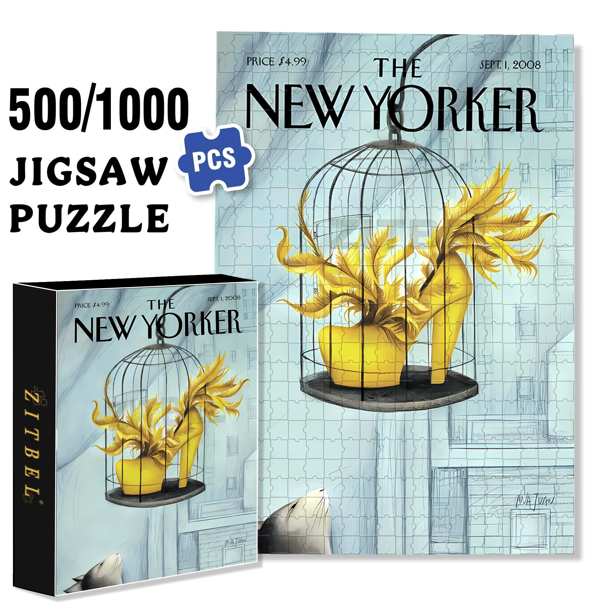Object of Desire 500pcs/1000pcs Jigsaw Puzzle, Scratch-Resistant, Interactive Family Game & Brain-Boosting DIY Decor, Perfect for Halloween, Christmas & New Year Gifts, Family Puzzle Game