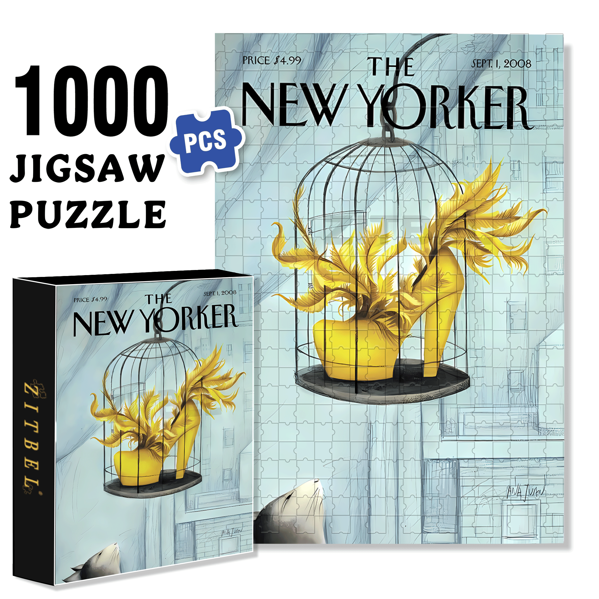 Object of Desire 500pcs/1000pcs Jigsaw Puzzle, Scratch-Resistant, Interactive Family Game & Brain-Boosting DIY Decor, Perfect for Halloween, Christmas & New Year Gifts, Family Puzzle Game