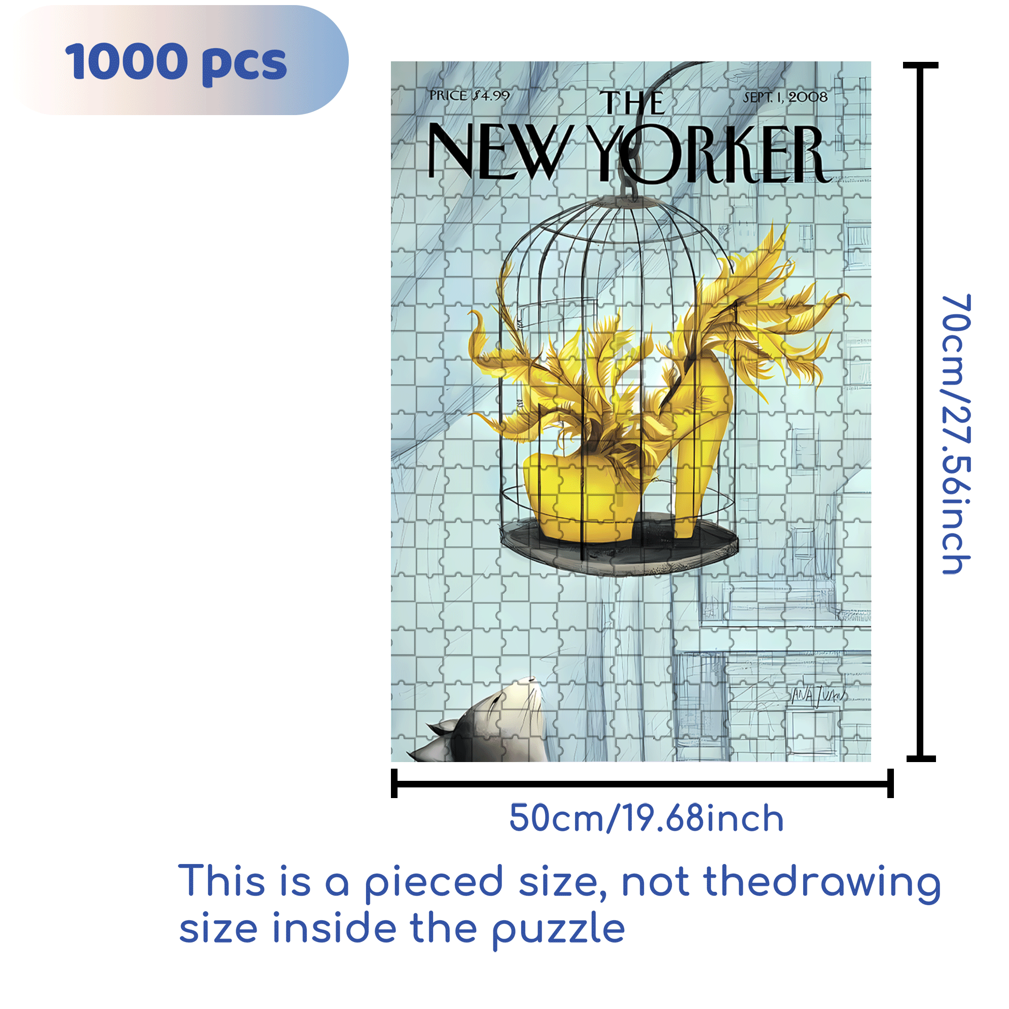 Object of Desire 500pcs/1000pcs Jigsaw Puzzle, Scratch-Resistant, Interactive Family Game & Brain-Boosting DIY Decor, Perfect for Halloween, Christmas & New Year Gifts, Family Puzzle Game