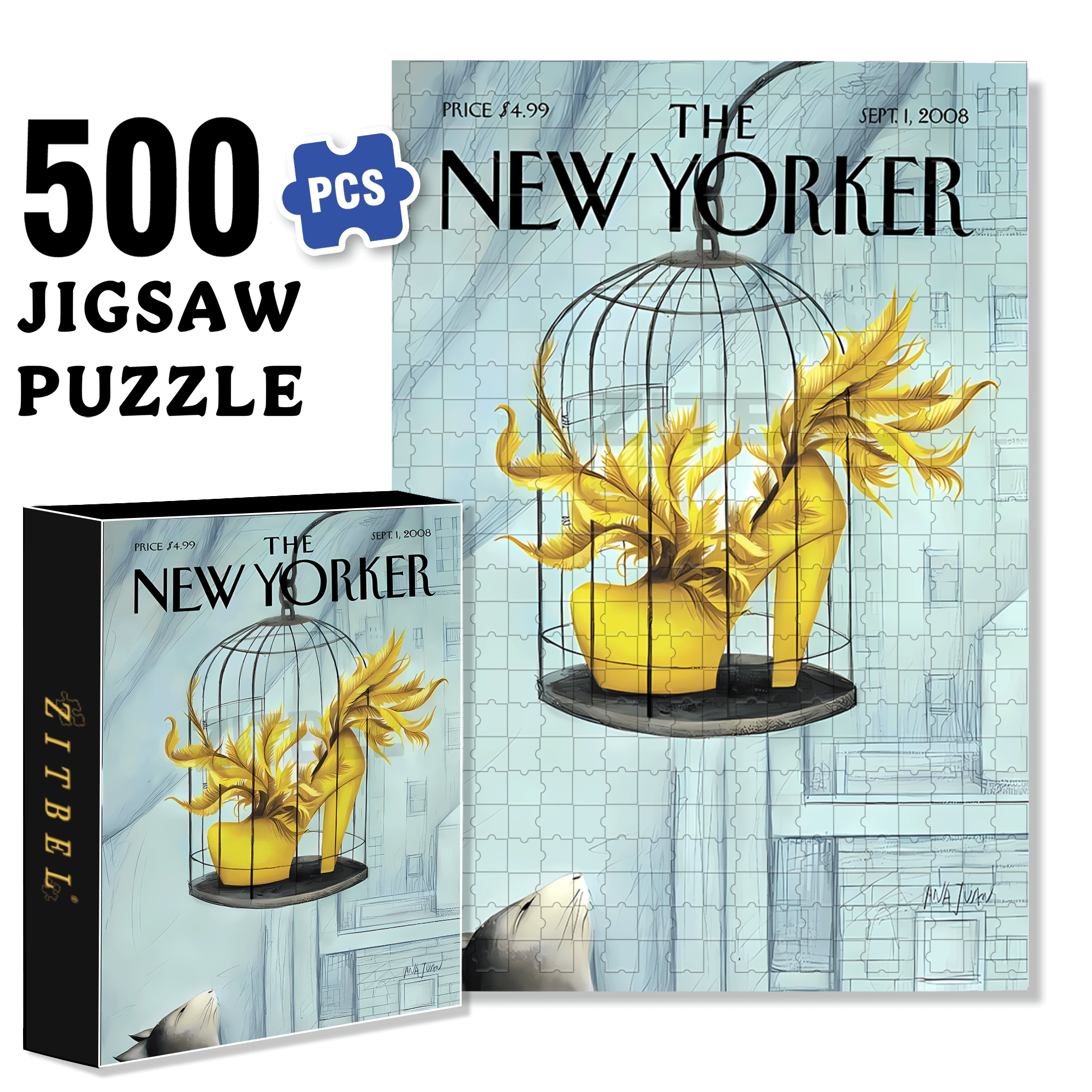 Object of Desire 500pcs/1000pcs Jigsaw Puzzle, Scratch-Resistant, Interactive Family Game & Brain-Boosting DIY Decor, Perfect for Halloween, Christmas & New Year Gifts, Family Puzzle Game