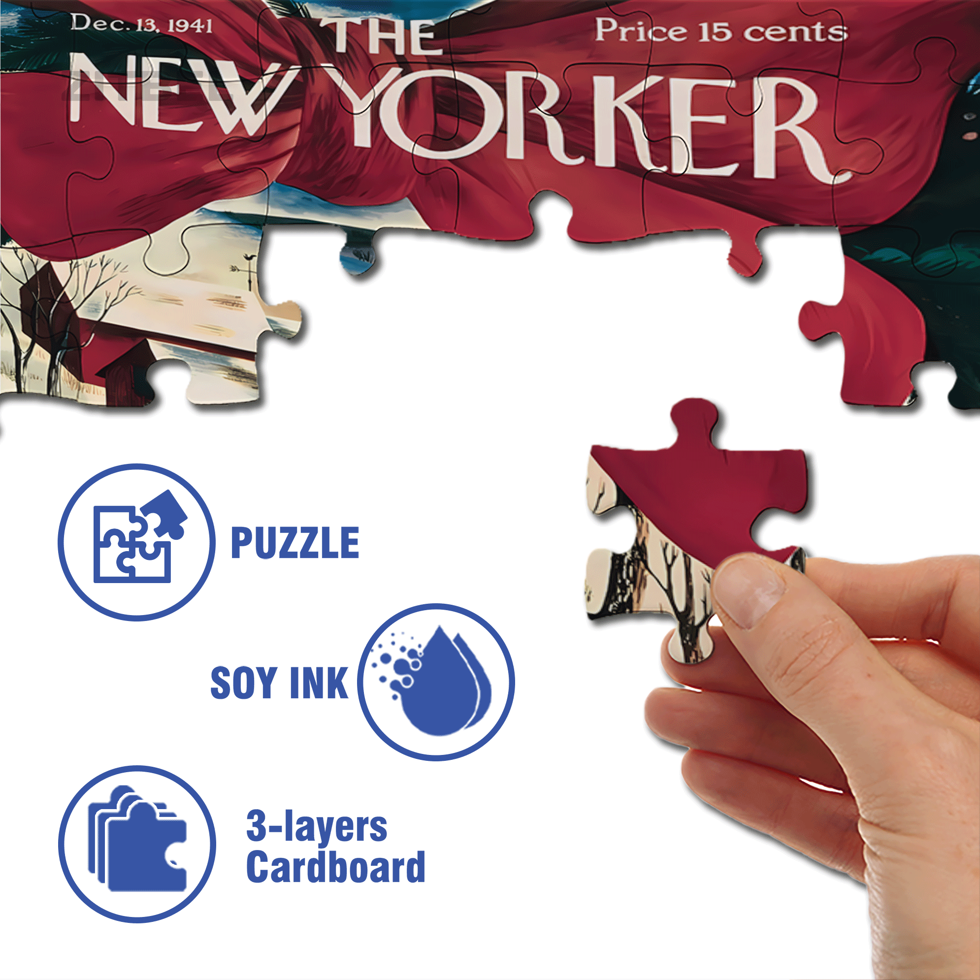 Pining for Christmas  500pcs/1000pcs Jigsaw Puzzle, Scratch-Resistant, Interactive Family Game & Brain-Boosting DIY Decor, Perfect for Halloween, Christmas & New Year Gifts, Family Puzzle Game
