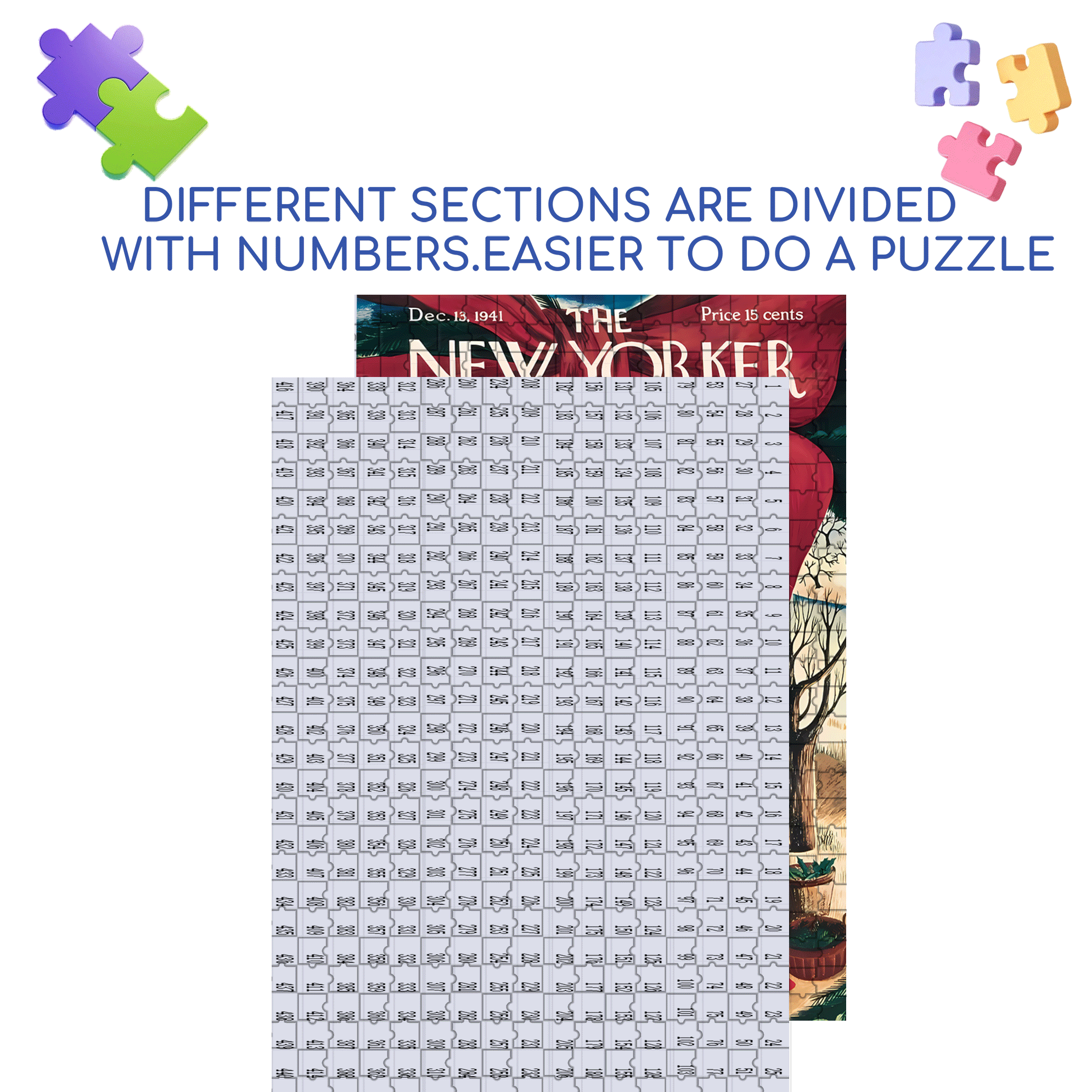 Pining for Christmas  500pcs/1000pcs Jigsaw Puzzle, Scratch-Resistant, Interactive Family Game & Brain-Boosting DIY Decor, Perfect for Halloween, Christmas & New Year Gifts, Family Puzzle Game