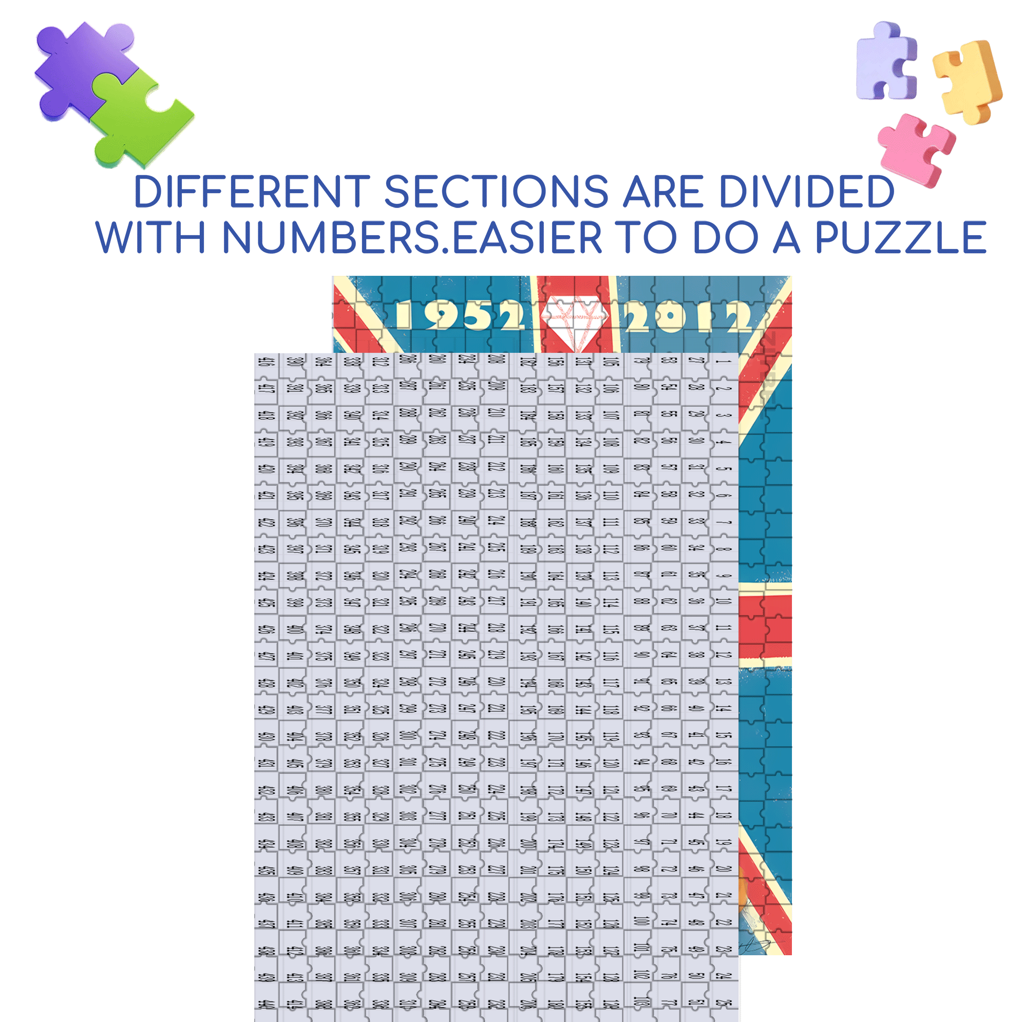 Queen's Diamond  500pcs/1000pcs Jigsaw Puzzle, Scratch-Resistant, Interactive Family Game & Brain-Boosting DIY Decor, Perfect for Halloween, Christmas & New Year Gifts, Family Puzzle Game