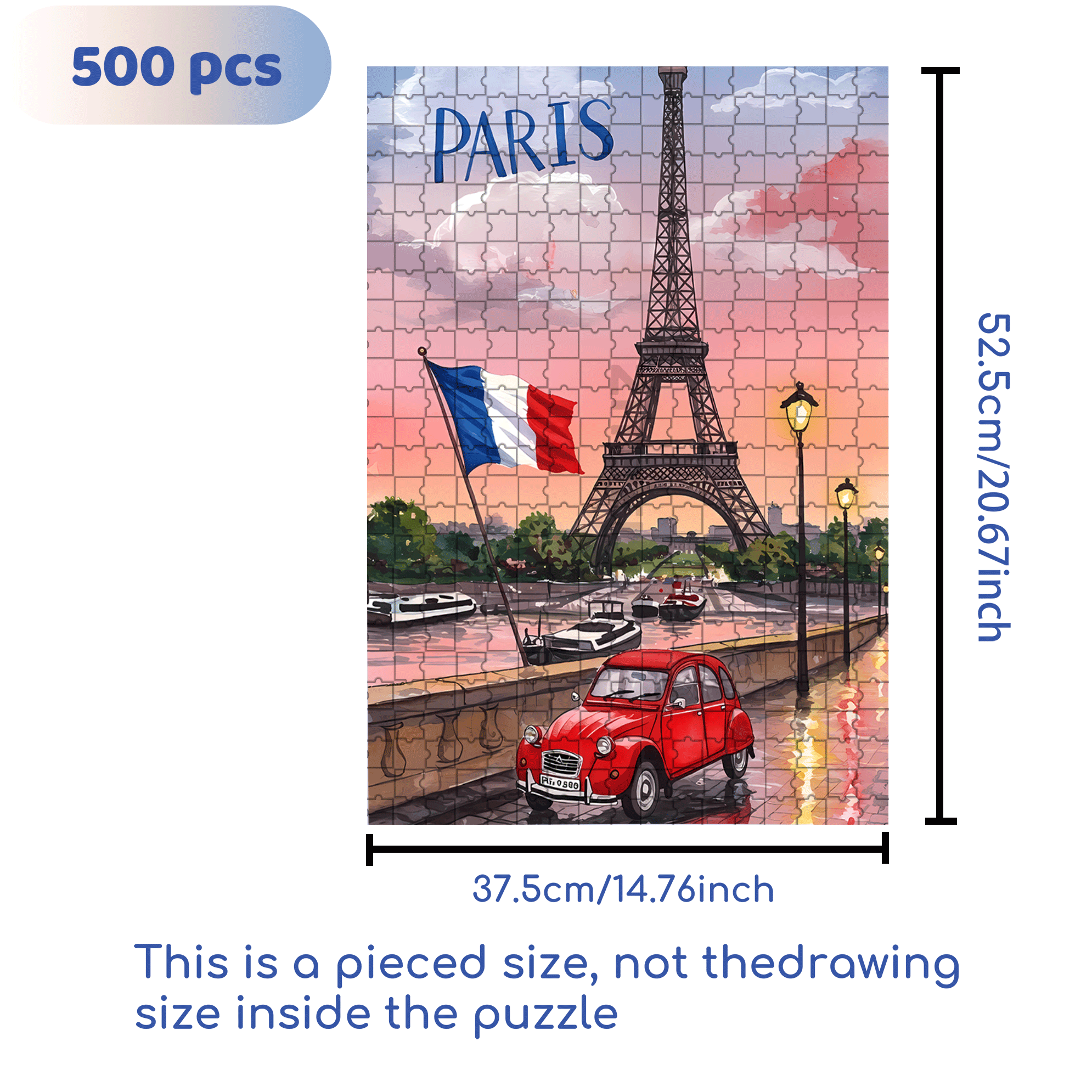 Red Beetle 500pcs/1000pcs Jigsaw Puzzle, Scratch-Resistant, Interactive Family Game & Brain-Boosting DIY Decor, Perfect for Halloween, Christmas & New Year Gifts, Family Puzzle Game