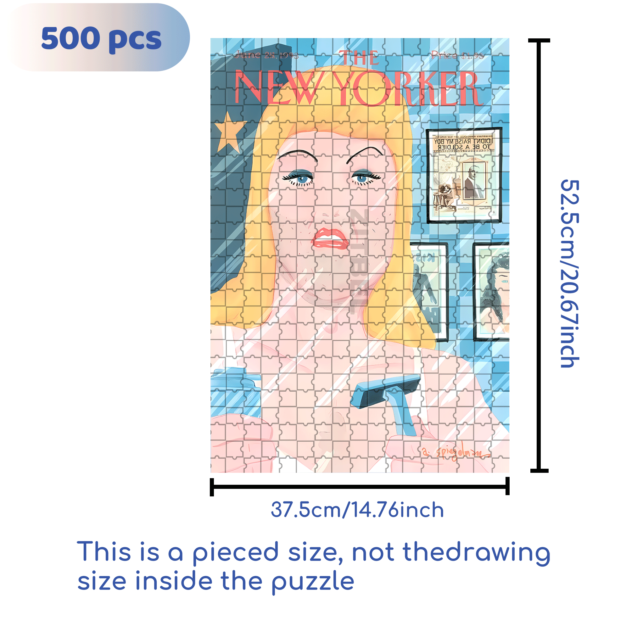 Shave 500pcs/1000pcs Jigsaw Puzzle, Scratch-Resistant, Interactive Family Game & Brain-Boosting DIY Decor, Perfect for Halloween, Christmas & New Year Gifts, Family Puzzle Game
