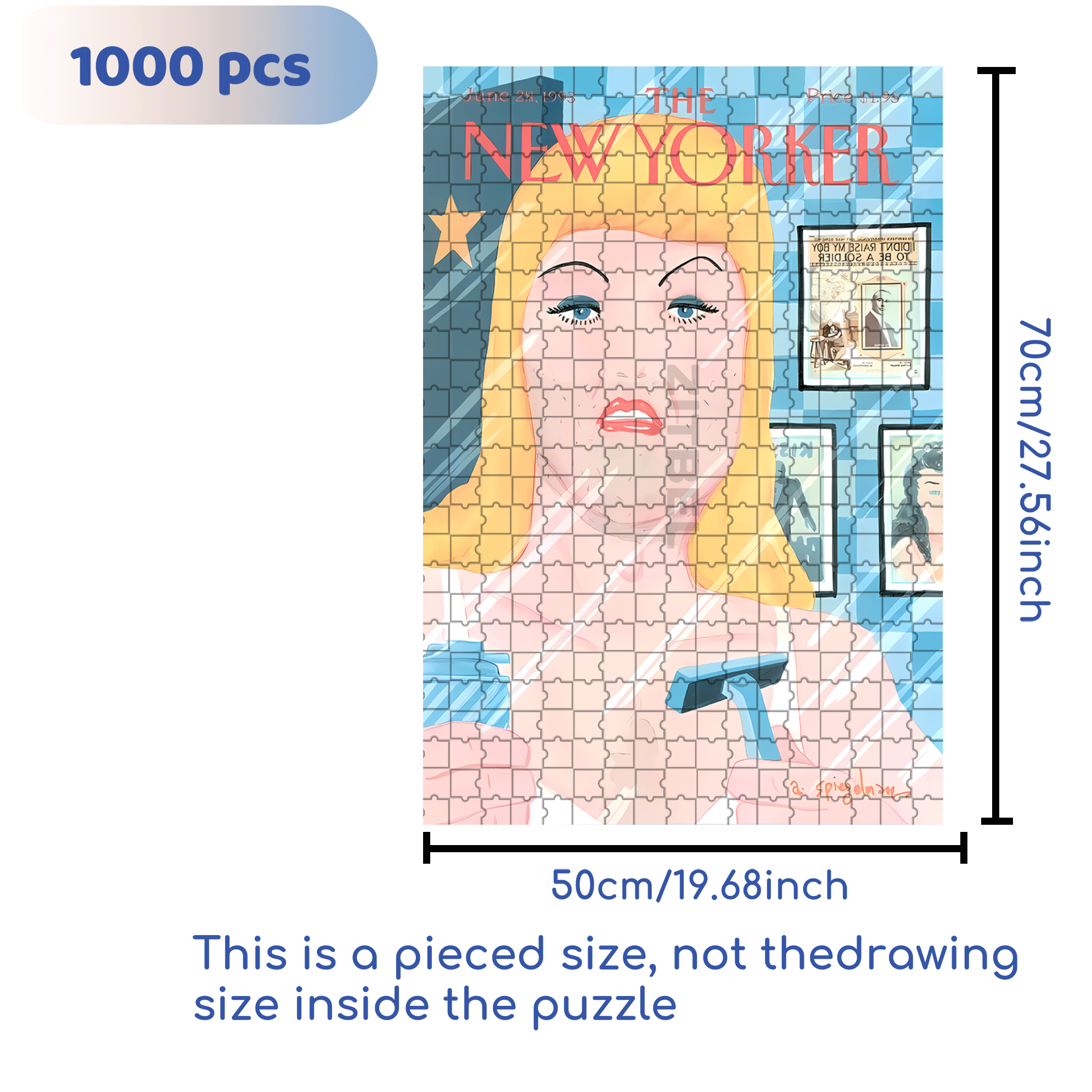 Shave 500pcs/1000pcs Jigsaw Puzzle, Scratch-Resistant, Interactive Family Game & Brain-Boosting DIY Decor, Perfect for Halloween, Christmas & New Year Gifts, Family Puzzle Game