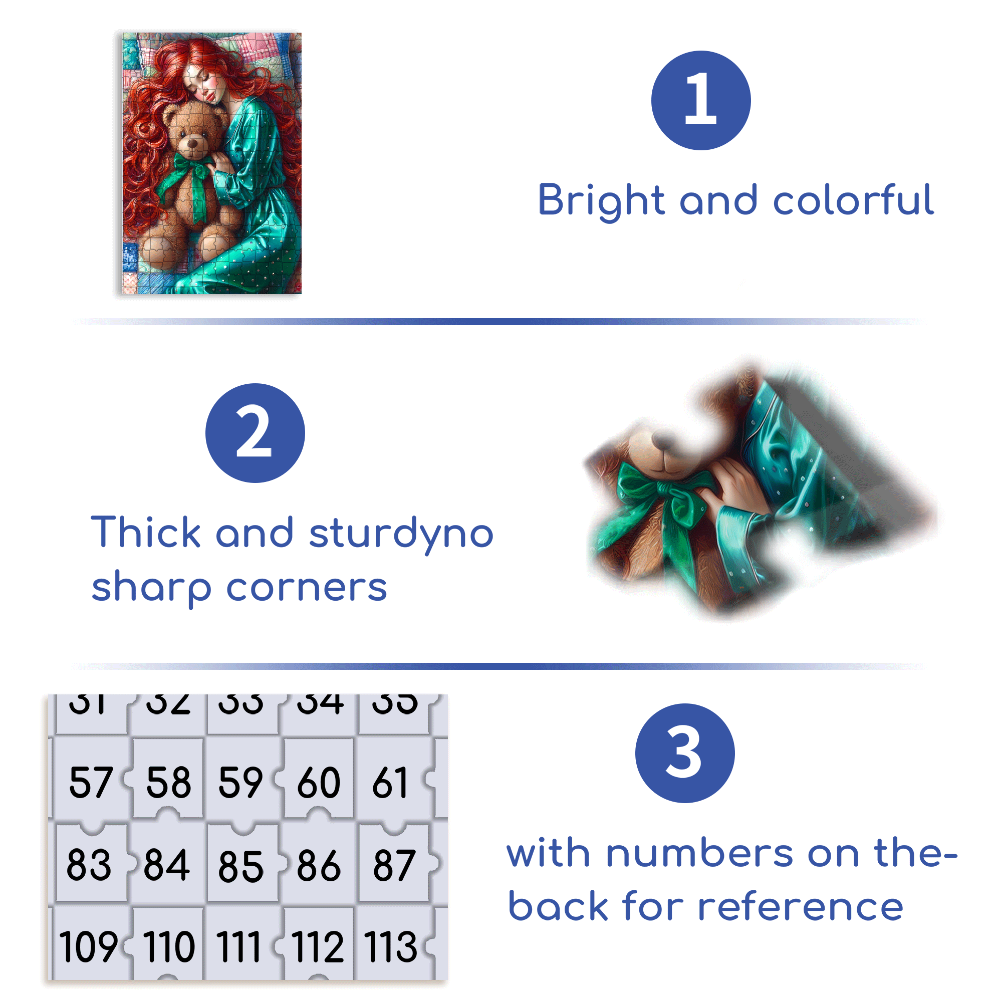 Sleeping Peacefully 500pcs/1000pcs Jigsaw Puzzle, Scratch-Resistant, Interactive Family Game & Brain-Boosting DIY Decor, Perfect for Halloween, Christmas & New Year Gifts, Family Puzzle Game