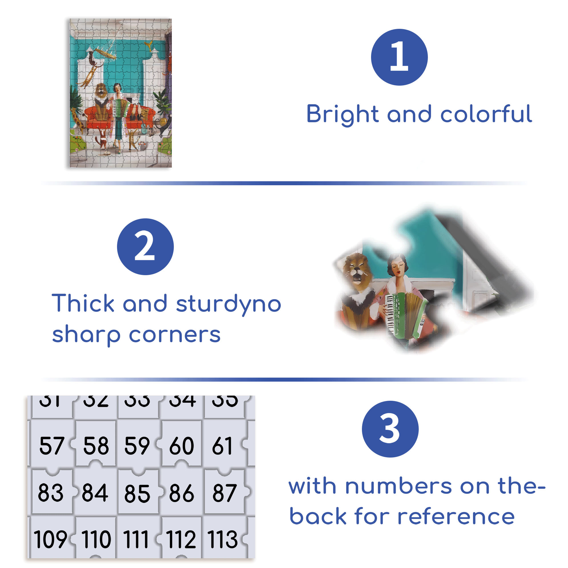 Swinging Cat 500pcs/1000pcs Jigsaw Puzzle, Scratch-Resistant, Interactive Family Game & Brain-Boosting DIY Decor, Perfect for Halloween, Christmas & New Year Gifts, Family Puzzle Game