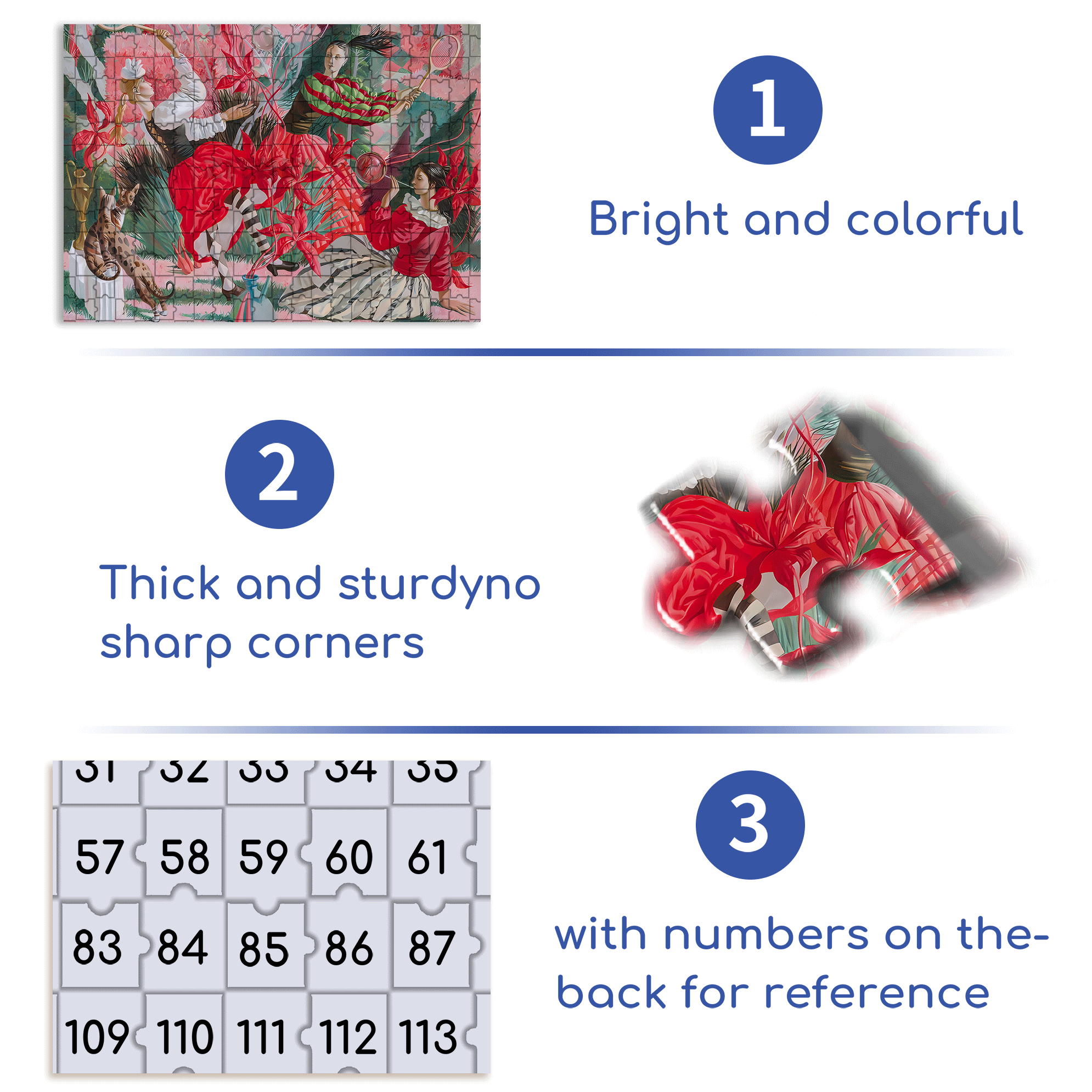 Badminton 500pcs/1000pcs Jigsaw Puzzle, Scratch-Resistant, Interactive Family Game & Brain-Boosting DIY Decor, Perfect for Halloween, Christmas & New Year Gifts, Family Puzzle Game