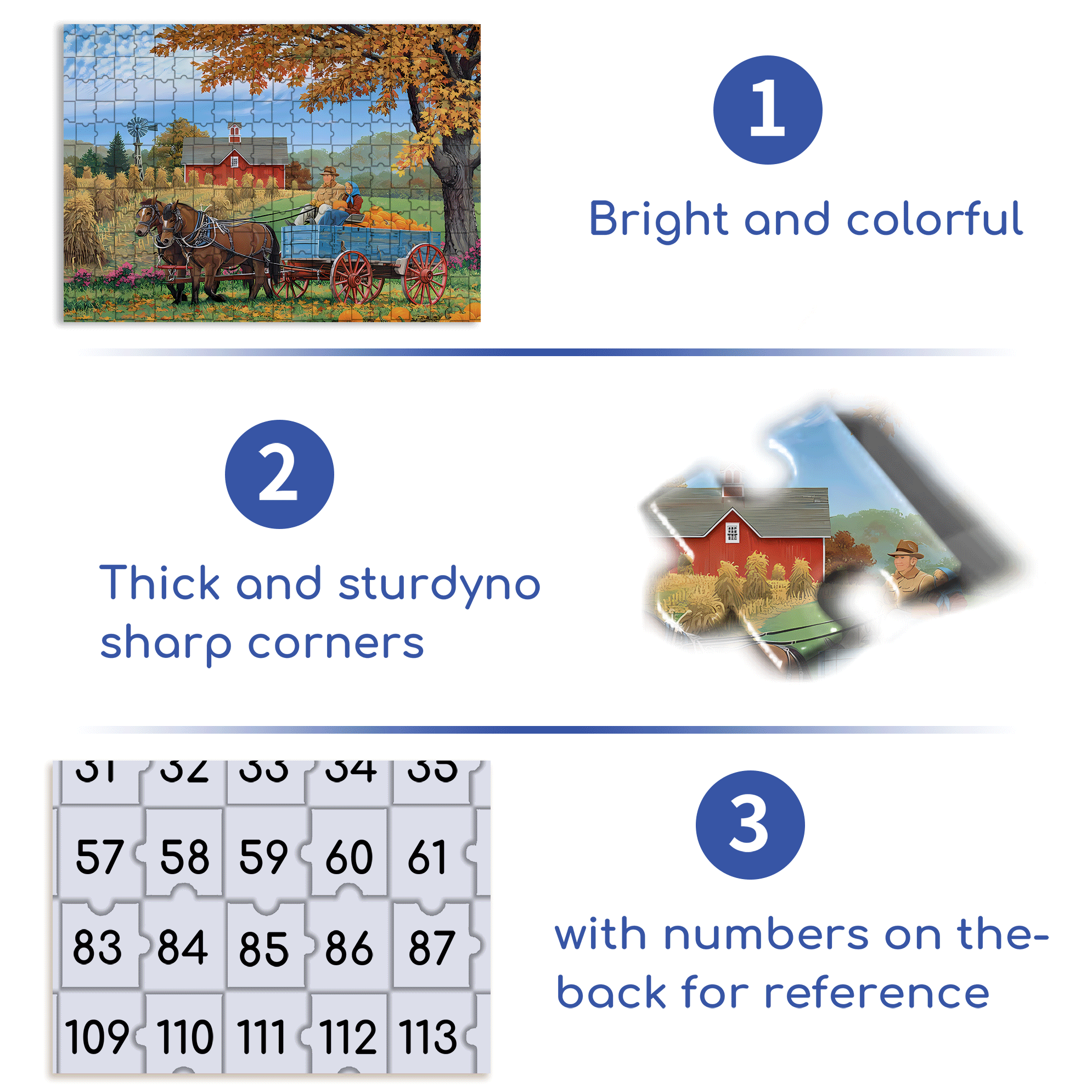 Bumper Crop 500pcs/1000pcs Jigsaw Puzzle, Scratch-Resistant, Interactive Family Game & Brain-Boosting DIY Decor, Perfect for Halloween, Christmas & New Year Gifts, Family Puzzle Game