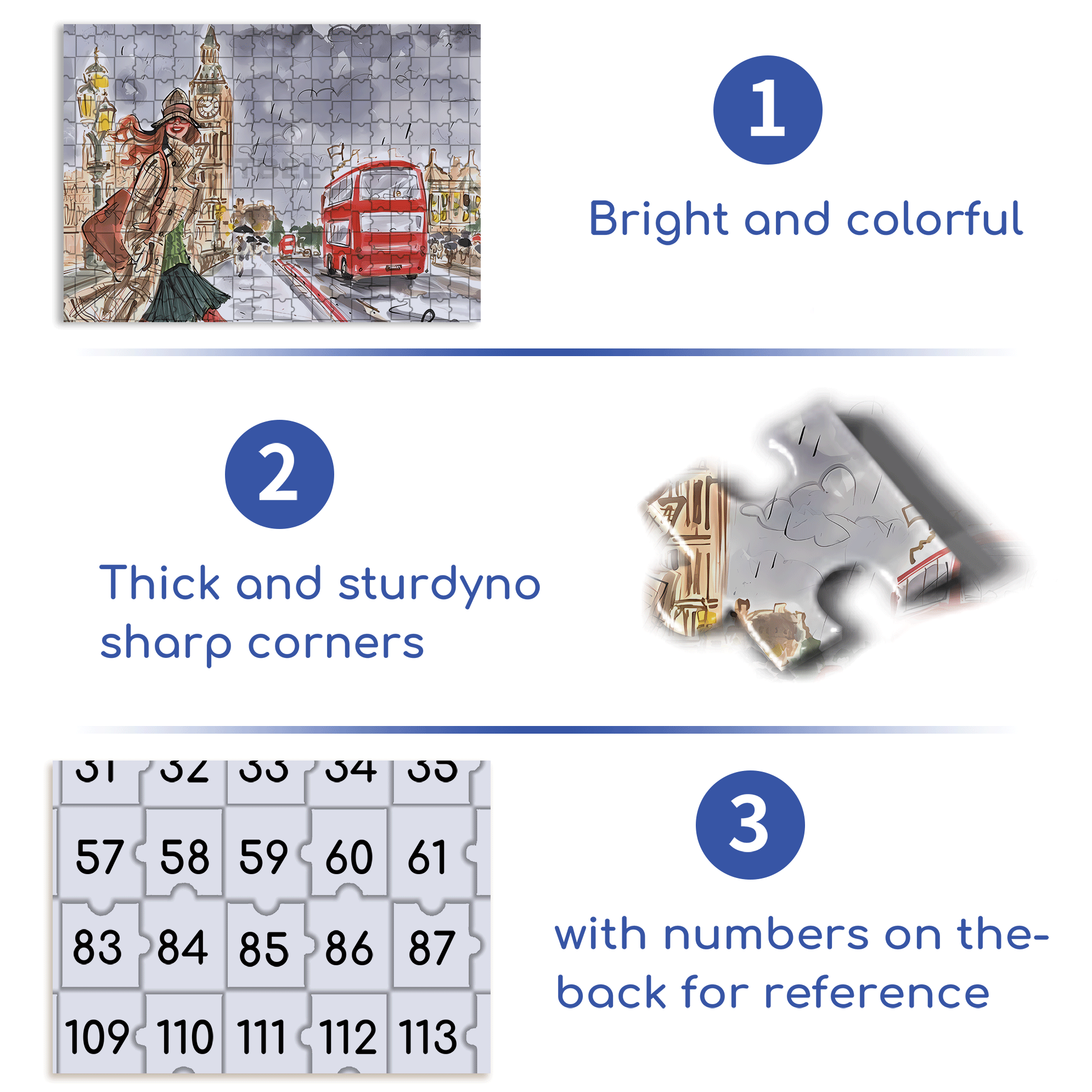 City Lady 500pcs/1000pcs Jigsaw Puzzle, Scratch-Resistant, Interactive Family Game & Brain-Boosting DIY Decor, Perfect for Halloween, Christmas & New Year Gifts, Family Puzzle Game