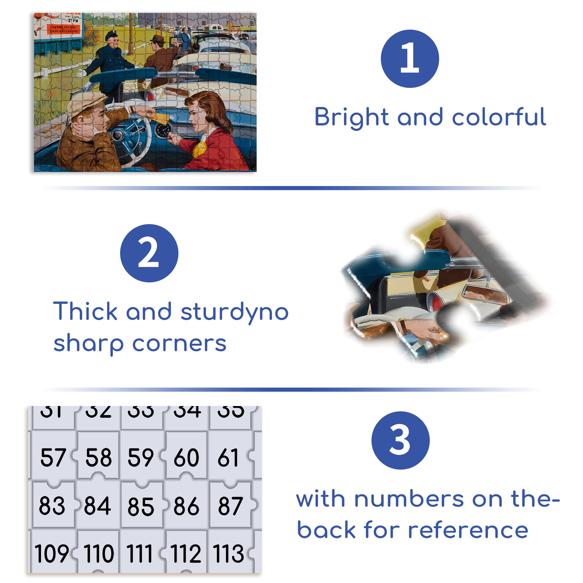 Disagreement 500pcs/1000pcs Jigsaw Puzzle, Scratch-Resistant, Interactive Family Game & Brain-Boosting DIY Decor, Perfect for Halloween, Christmas & New Year Gifts, Family Puzzle Game