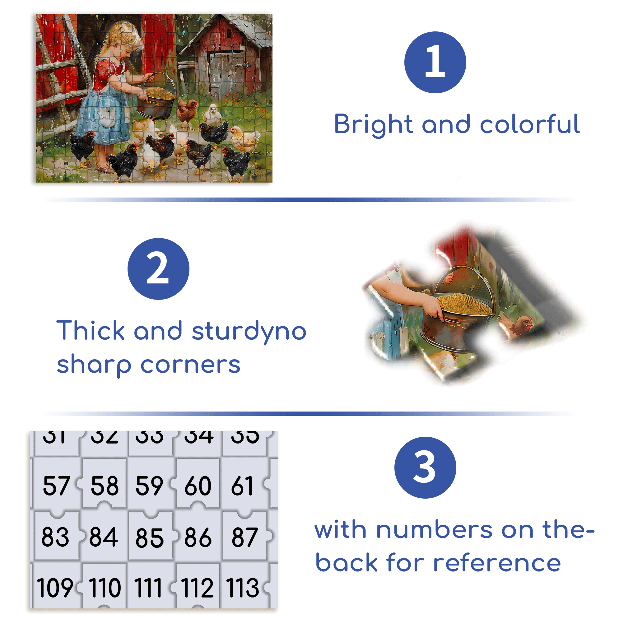 Feeding Time 500pcs/1000pcs Jigsaw Puzzle, Scratch-Resistant, Interactive Family Game & Brain-Boosting DIY Decor, Perfect for Halloween, Christmas & New Year Gifts, Family Puzzle Game
