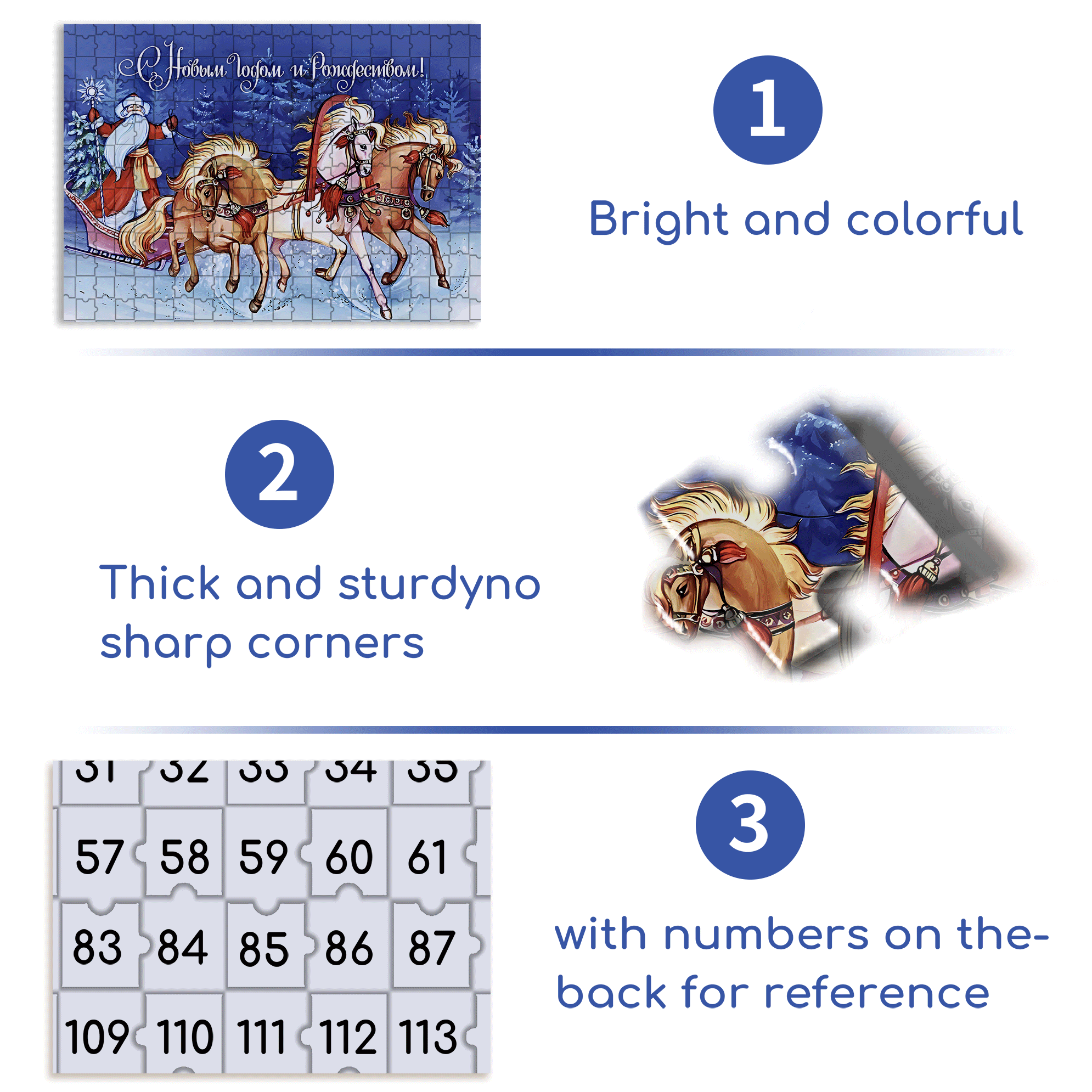 Galloping Horse 2 500pcs/1000pcs Jigsaw Puzzle, Scratch-Resistant, Interactive Family Game & Brain-Boosting DIY Decor, Perfect for Halloween, Christmas & New Year Gifts, Family Puzzle Game