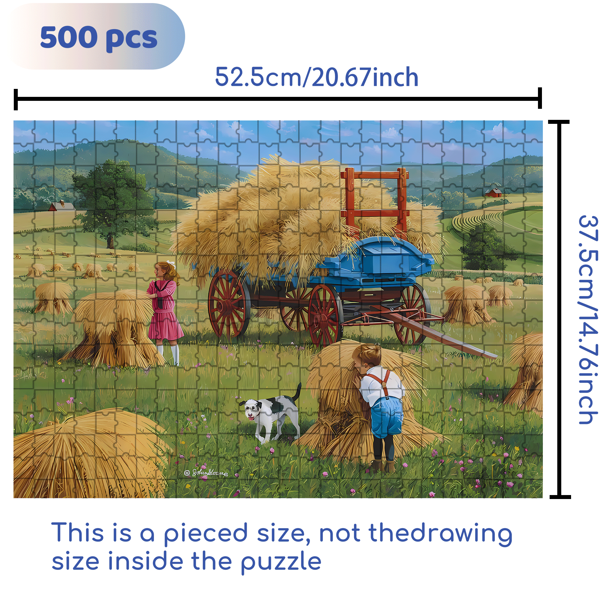 Hide and Seek 500pcs/1000pcs Jigsaw Puzzle, Scratch-Resistant, Interactive Family Game & Brain-Boosting DIY Decor, Perfect for Halloween, Christmas & New Year Gifts, Family Puzzle Game