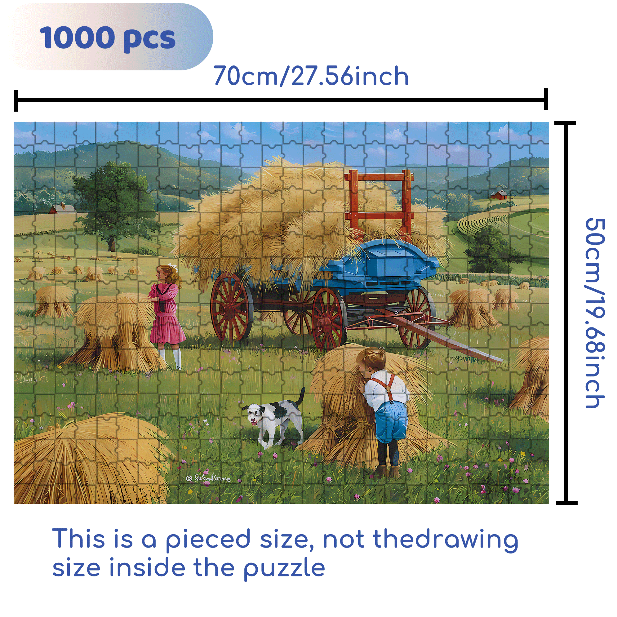 Hide and Seek 500pcs/1000pcs Jigsaw Puzzle, Scratch-Resistant, Interactive Family Game & Brain-Boosting DIY Decor, Perfect for Halloween, Christmas & New Year Gifts, Family Puzzle Game
