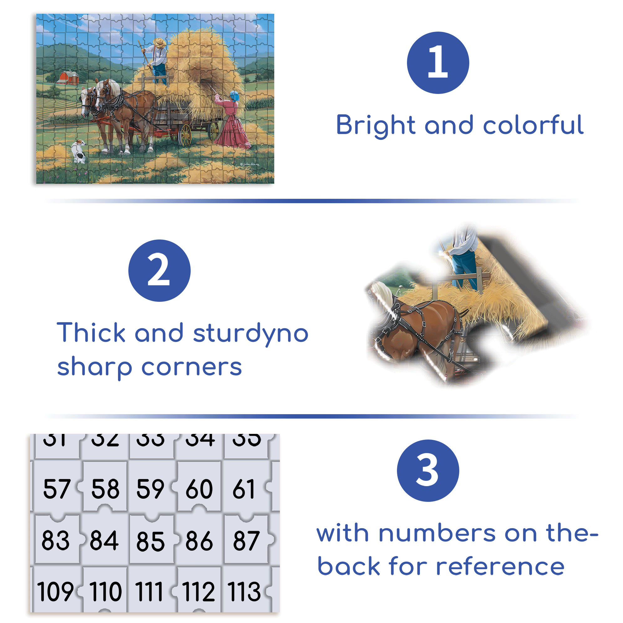 High Noon 500pcs/1000pcs Jigsaw Puzzle, Scratch-Resistant, Interactive Family Game & Brain-Boosting DIY Decor, Perfect for Halloween, Christmas & New Year Gifts, Family Puzzle Game
