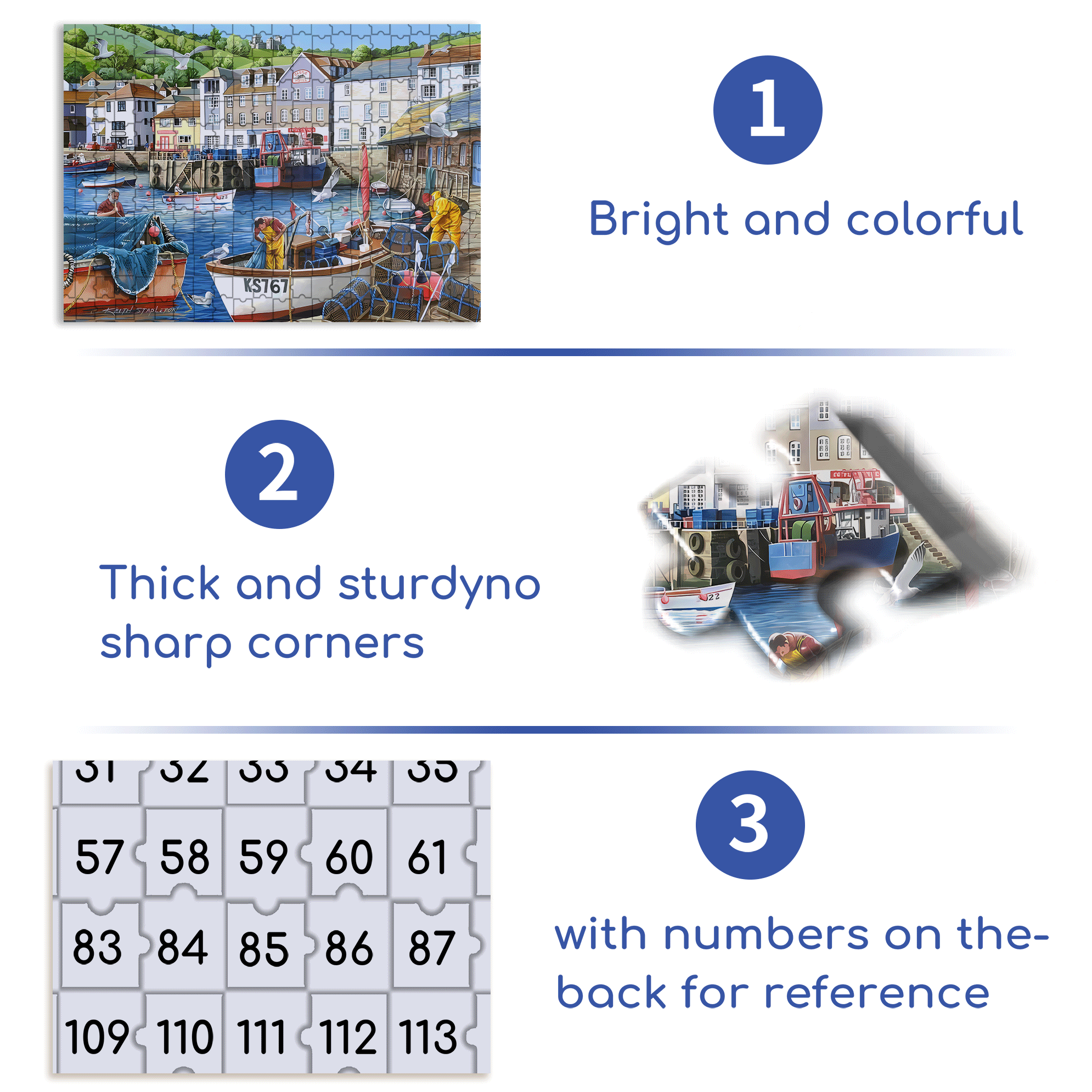 KS767 500pcs/1000pcs Jigsaw Puzzle, Scratch-Resistant, Interactive Family Game & Brain-Boosting DIY Decor, Perfect for Halloween, Christmas & New Year Gifts, Family Puzzle Game