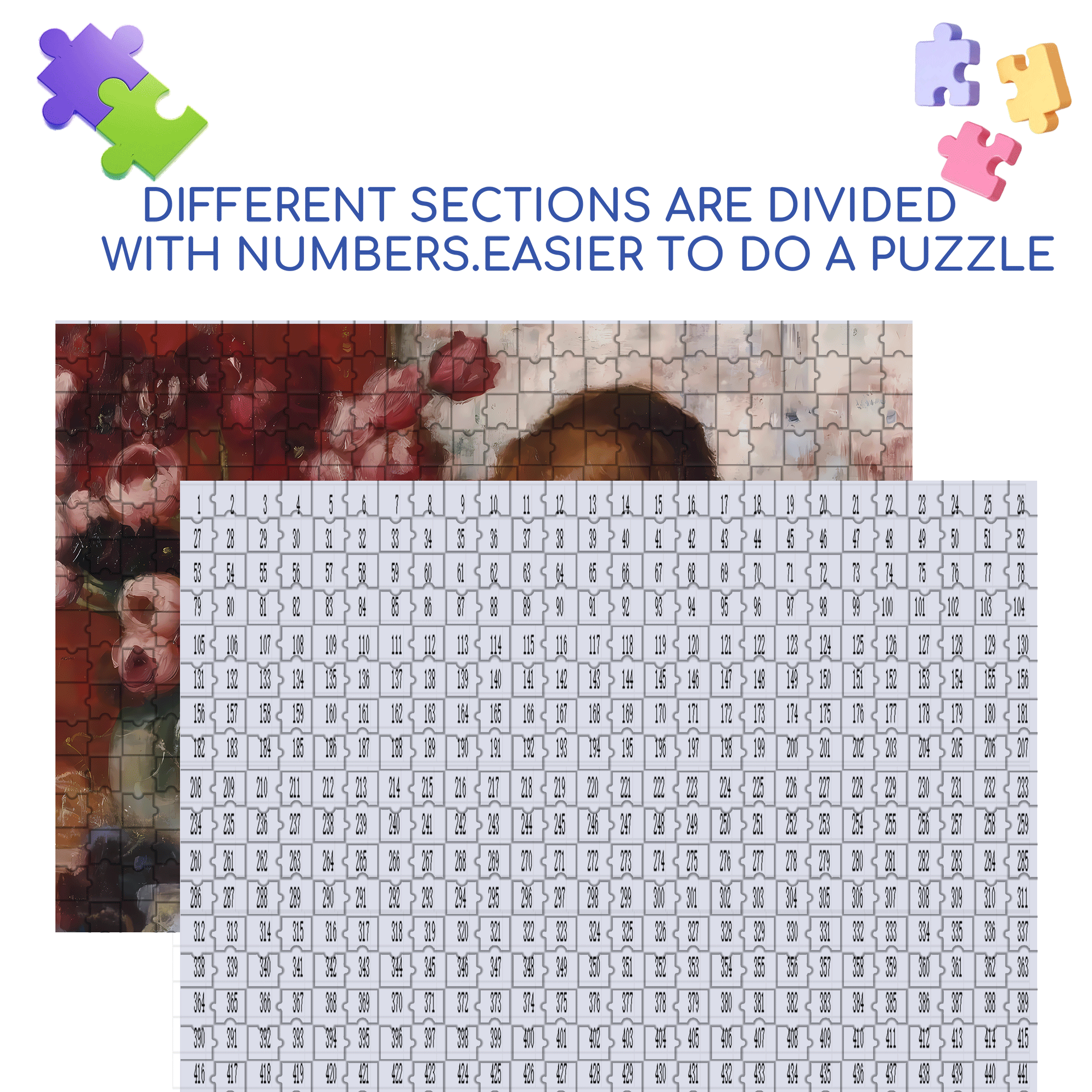 Lover's Back View 500pcs/1000pcs Jigsaw Puzzle, Scratch-Resistant, Interactive Family Game & Brain-Boosting DIY Decor, Perfect for Halloween, Christmas & New Year Gifts, Family Puzzle Game