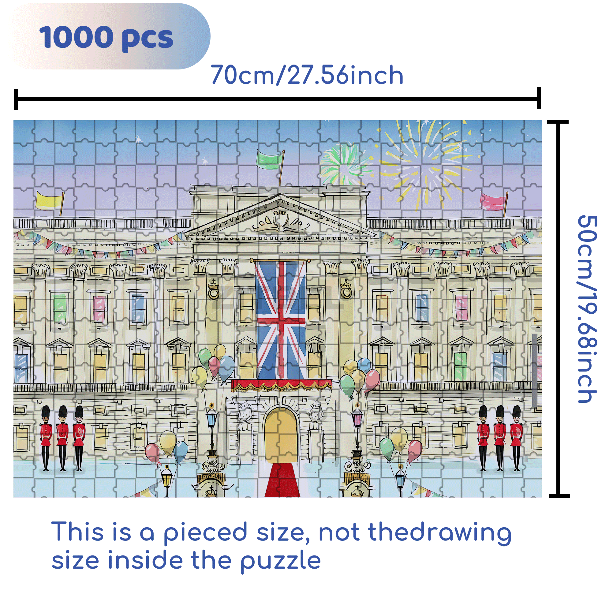 National Day 500pcs/1000pcs Jigsaw Puzzle, Scratch-Resistant, Interactive Family Game & Brain-Boosting DIY Decor, Perfect for Halloween, Christmas & New Year Gifts, Family Puzzle Game