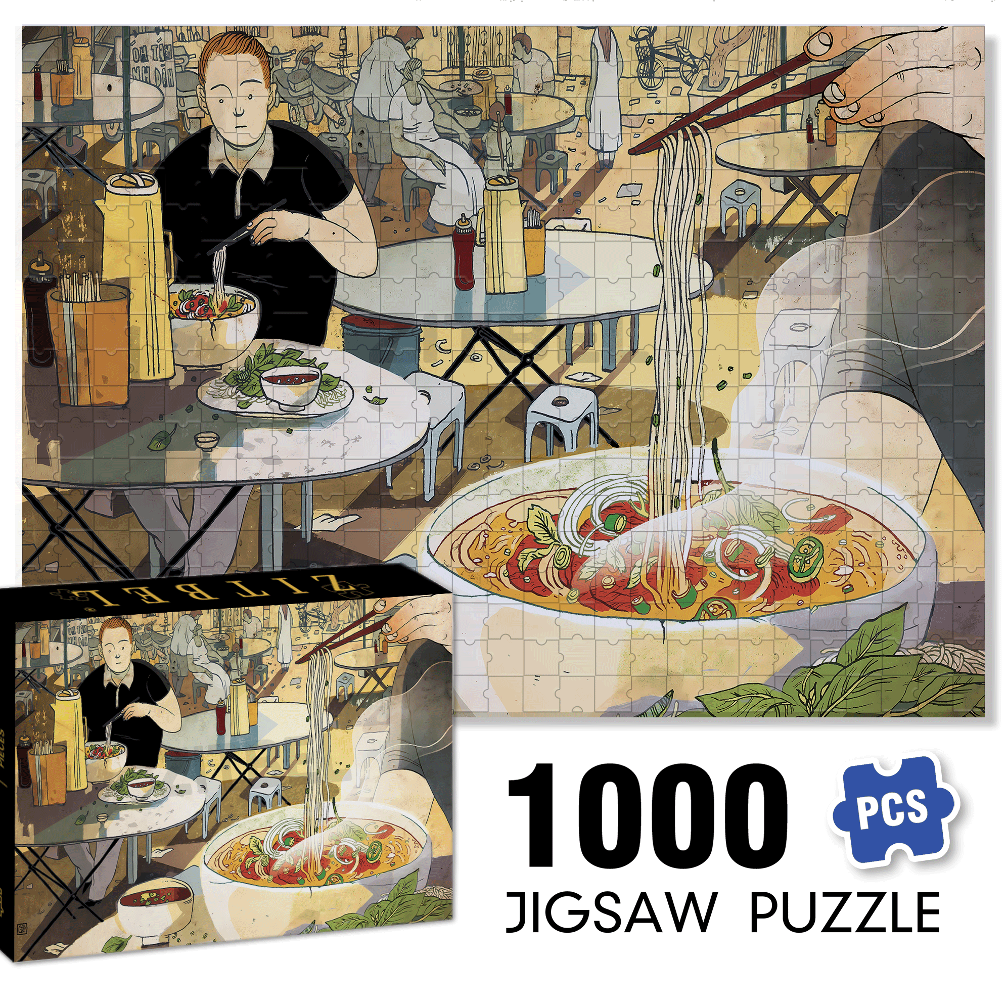 PHO 500pcs/1000pcs Jigsaw Puzzle, Scratch-Resistant, Interactive Family Game & Brain-Boosting DIY Decor, Perfect for Halloween, Christmas & New Year Gifts, Family Puzzle Game