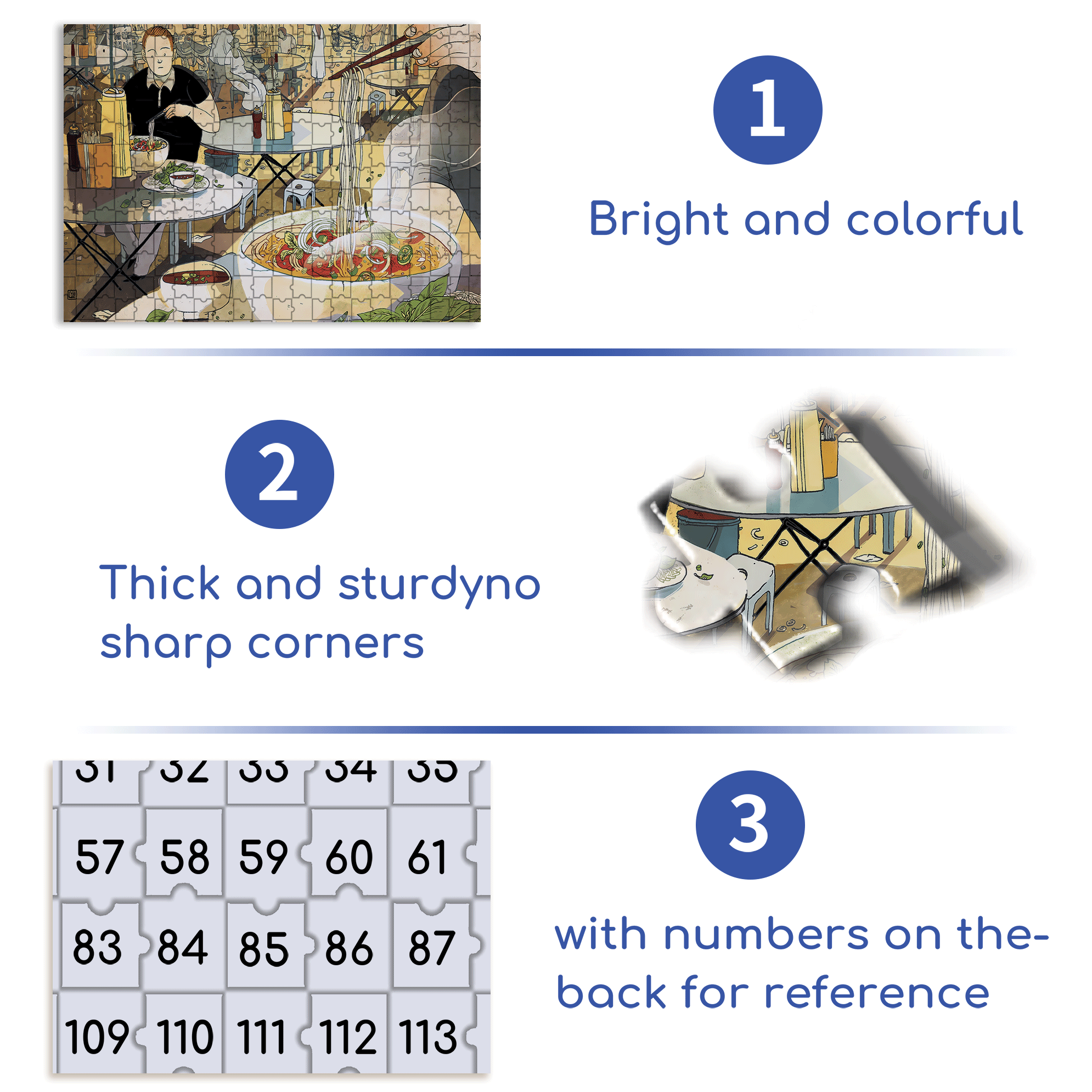 PHO 500pcs/1000pcs Jigsaw Puzzle, Scratch-Resistant, Interactive Family Game & Brain-Boosting DIY Decor, Perfect for Halloween, Christmas & New Year Gifts, Family Puzzle Game