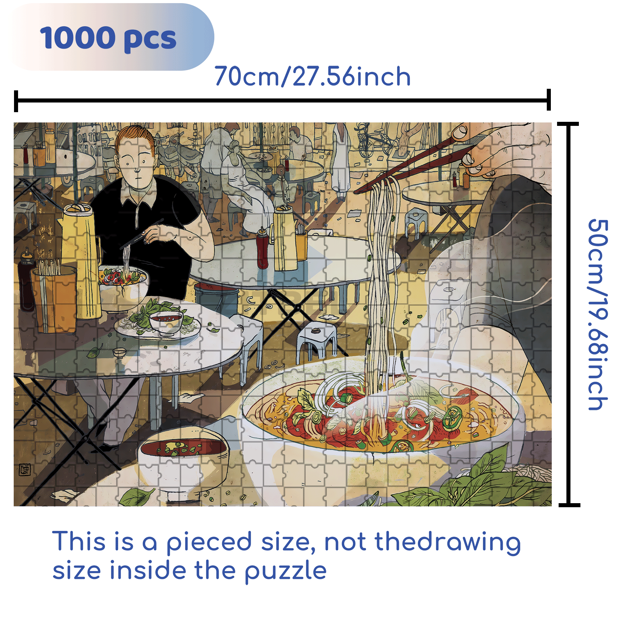 PHO 500pcs/1000pcs Jigsaw Puzzle, Scratch-Resistant, Interactive Family Game & Brain-Boosting DIY Decor, Perfect for Halloween, Christmas & New Year Gifts, Family Puzzle Game