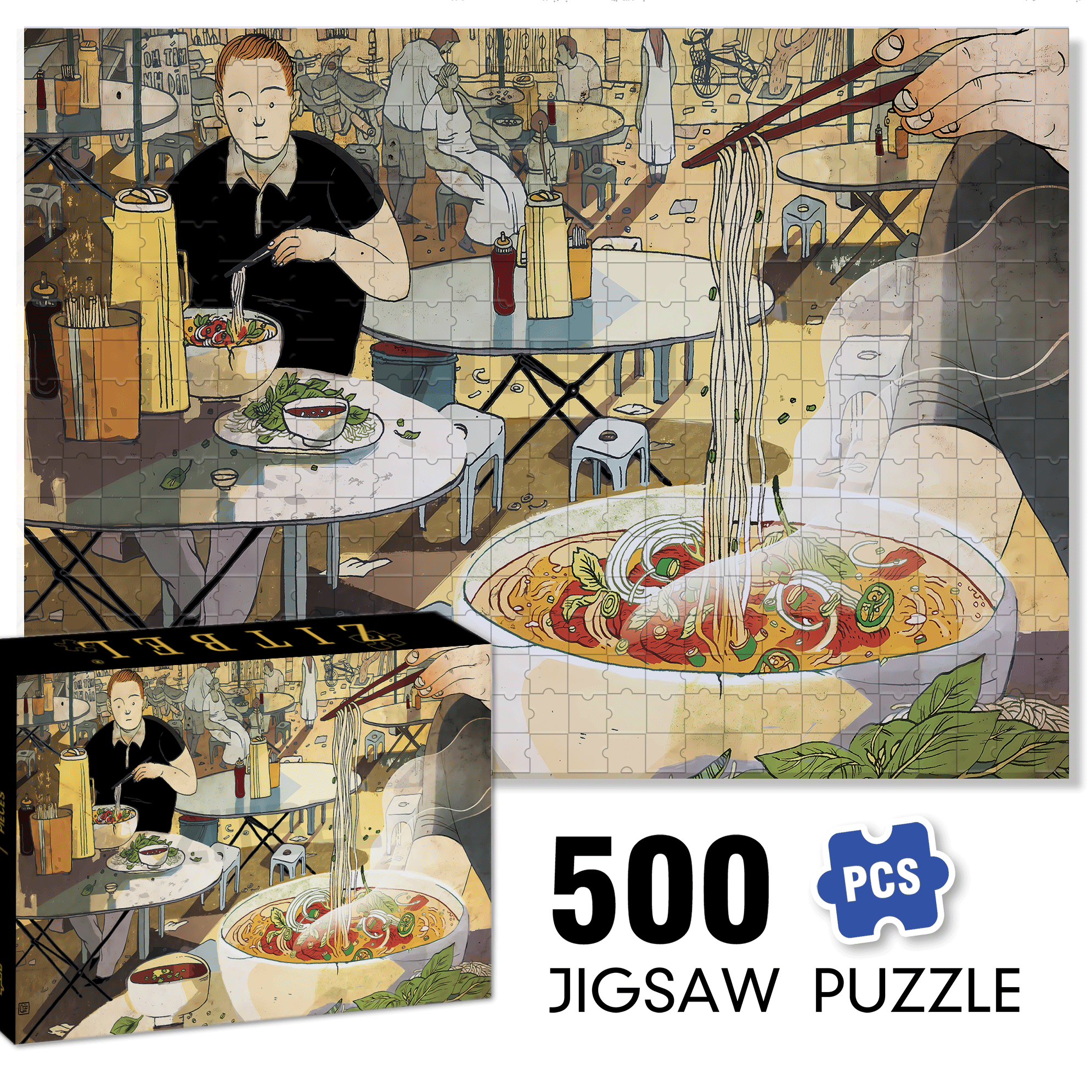 PHO 500pcs/1000pcs Jigsaw Puzzle, Scratch-Resistant, Interactive Family Game & Brain-Boosting DIY Decor, Perfect for Halloween, Christmas & New Year Gifts, Family Puzzle Game