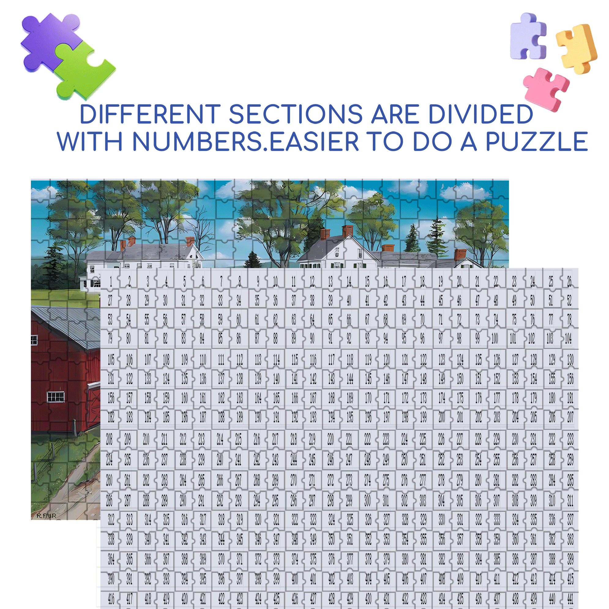 Picking Flowers 2 500pcs/1000pcs Jigsaw Puzzle, Scratch-Resistant, Interactive Family Game & Brain-Boosting DIY Decor, Perfect for Halloween, Christmas & New Year Gifts, Family Puzzle Game