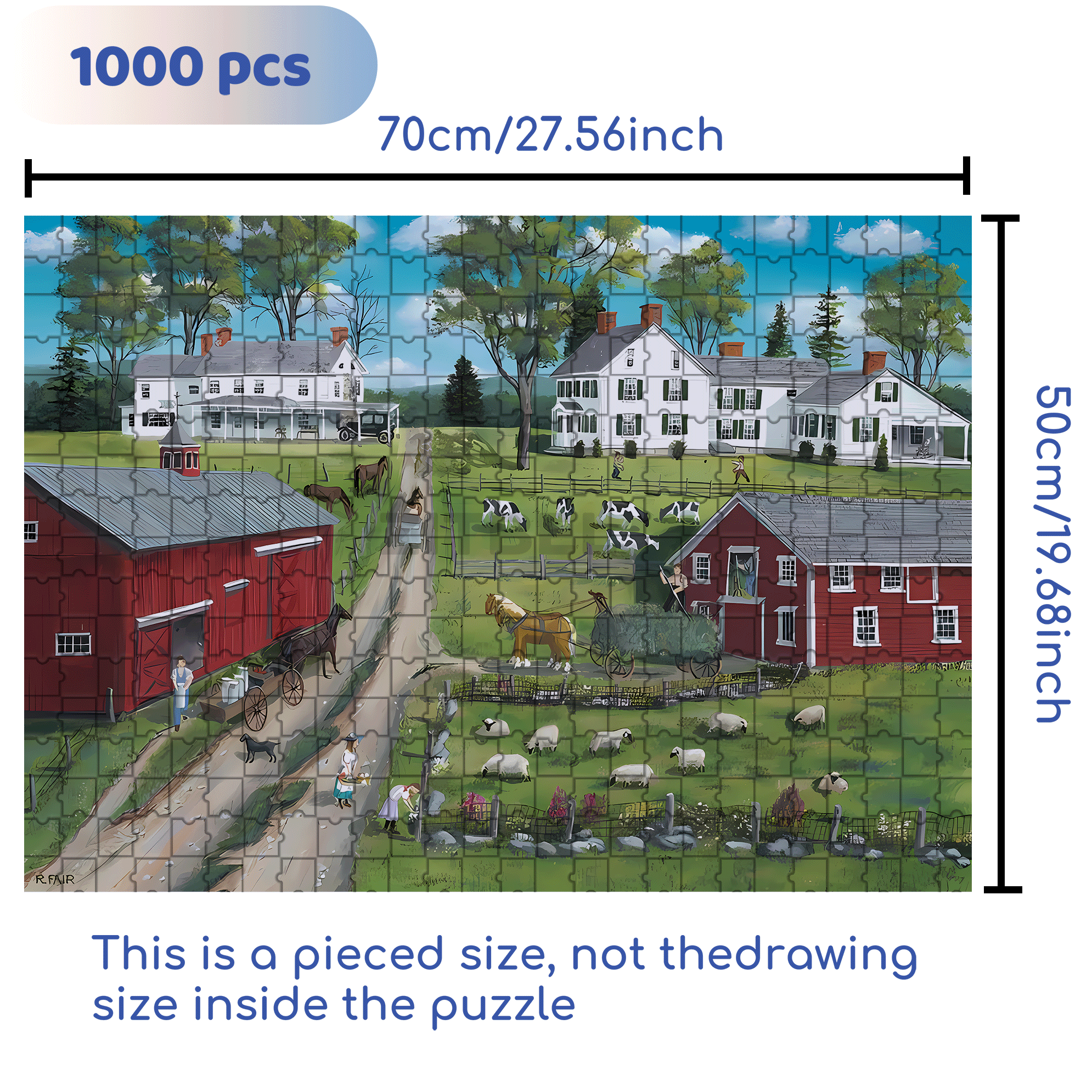 Picking Flowers 2 500pcs/1000pcs Jigsaw Puzzle, Scratch-Resistant, Interactive Family Game & Brain-Boosting DIY Decor, Perfect for Halloween, Christmas & New Year Gifts, Family Puzzle Game