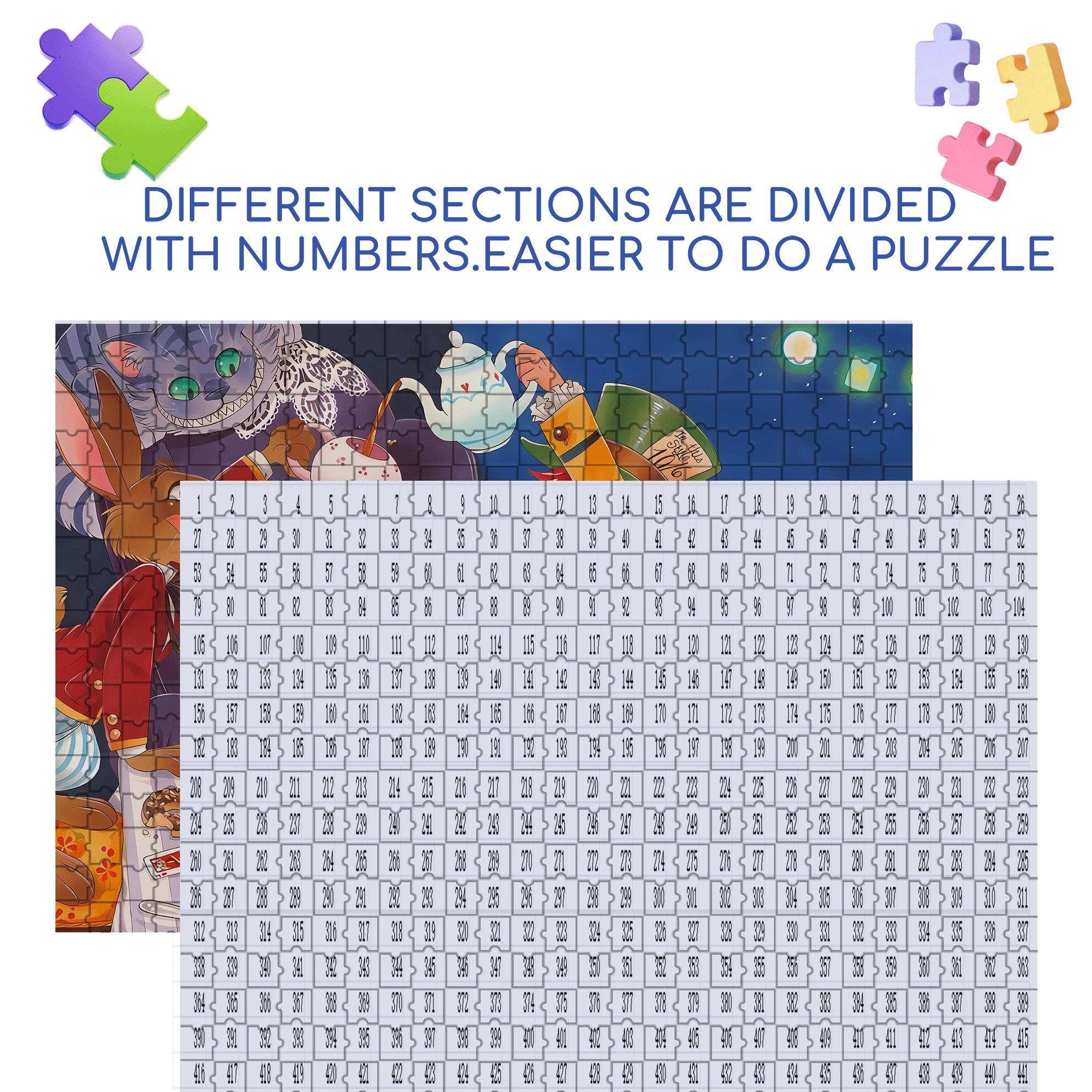 Pouring Tea 500pcs/1000pcs Jigsaw Puzzle, Scratch-Resistant, Interactive Family Game & Brain-Boosting DIY Decor, Perfect for Halloween, Christmas & New Year Gifts, Family Puzzle Game
