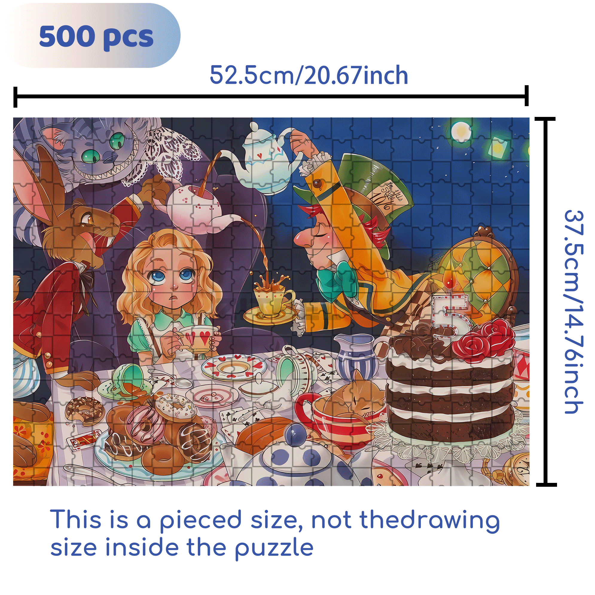 Pouring Tea 500pcs/1000pcs Jigsaw Puzzle, Scratch-Resistant, Interactive Family Game & Brain-Boosting DIY Decor, Perfect for Halloween, Christmas & New Year Gifts, Family Puzzle Game