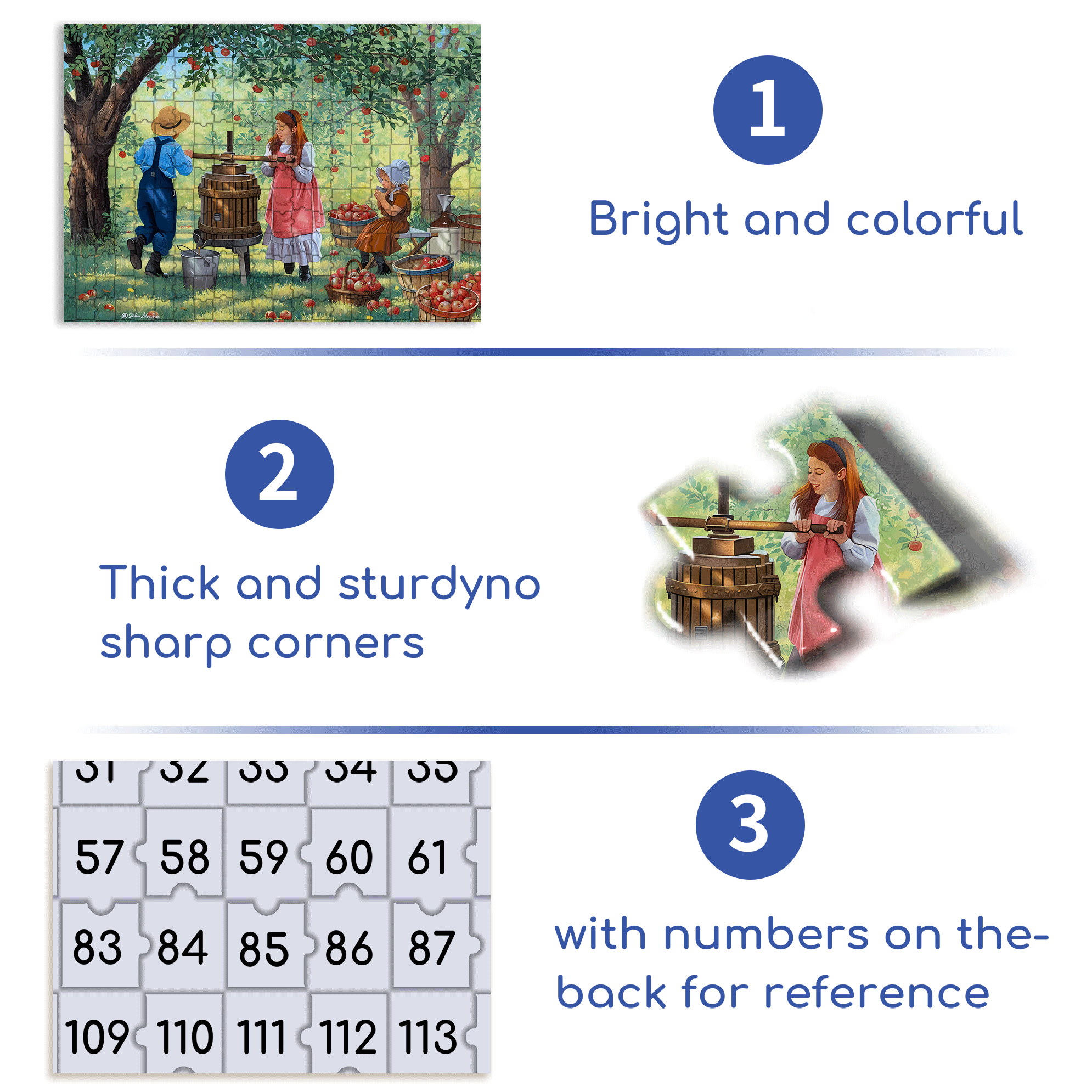 Round and Round 500pcs/1000pcs Jigsaw Puzzle, Scratch-Resistant, Interactive Family Game & Brain-Boosting DIY Decor, Perfect for Halloween, Christmas & New Year Gifts, Family Puzzle Game