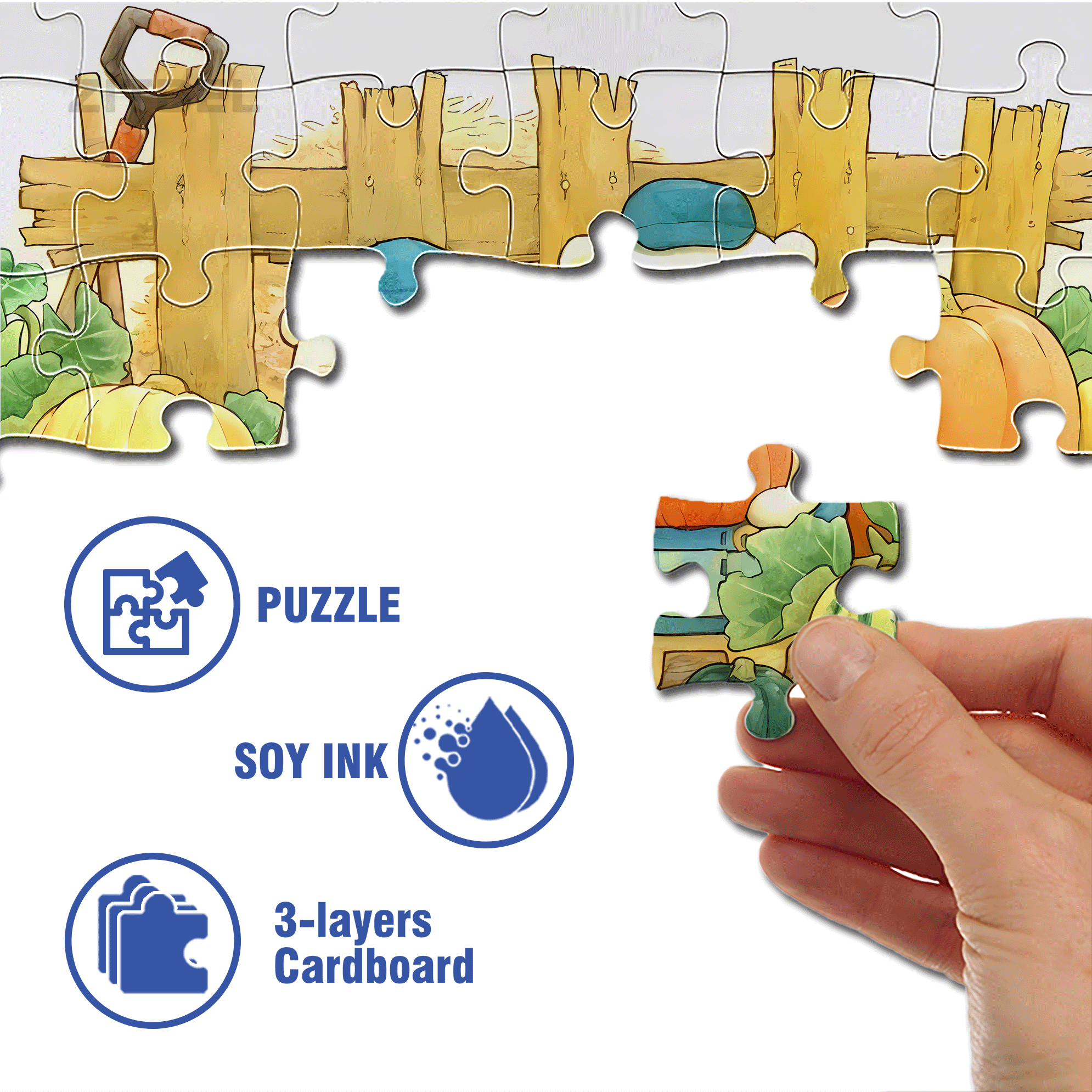 The Best Pumpkin 500pcs/1000pcs Jigsaw Puzzle, Scratch-Resistant, Interactive Family Game & Brain-Boosting DIY Decor, Perfect for Halloween, Christmas & New Year Gifts, Family Puzzle Game