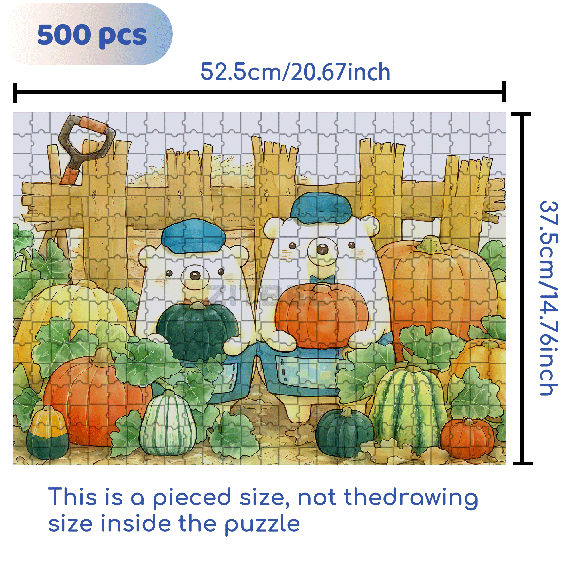 The Best Pumpkin 500pcs/1000pcs Jigsaw Puzzle, Scratch-Resistant, Interactive Family Game & Brain-Boosting DIY Decor, Perfect for Halloween, Christmas & New Year Gifts, Family Puzzle Game