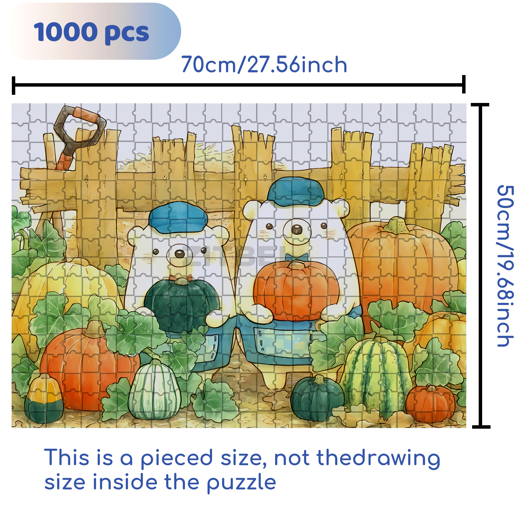 The Best Pumpkin 500pcs/1000pcs Jigsaw Puzzle, Scratch-Resistant, Interactive Family Game & Brain-Boosting DIY Decor, Perfect for Halloween, Christmas & New Year Gifts, Family Puzzle Game