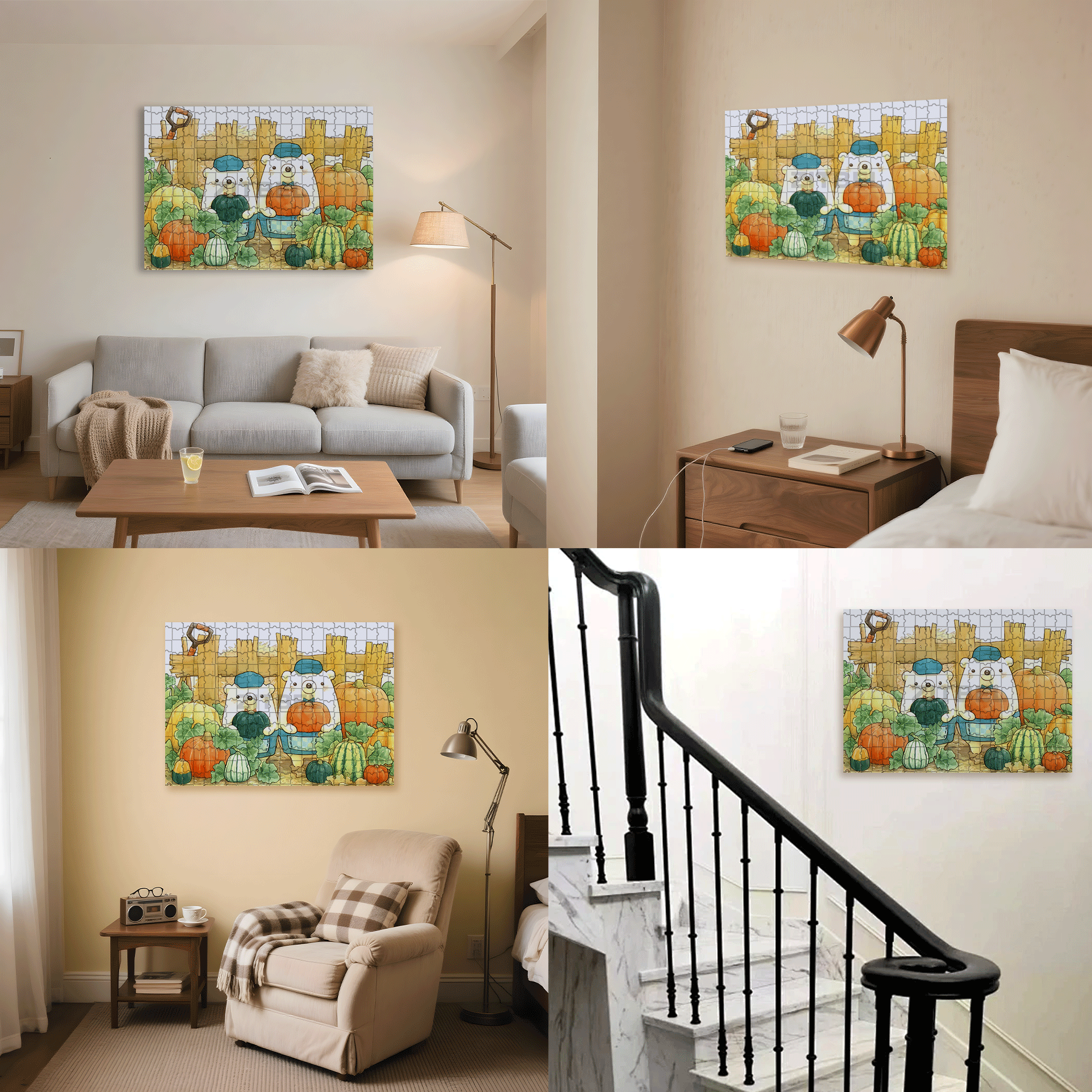 The Best Pumpkin 500pcs/1000pcs Jigsaw Puzzle, Scratch-Resistant, Interactive Family Game & Brain-Boosting DIY Decor, Perfect for Halloween, Christmas & New Year Gifts, Family Puzzle Game