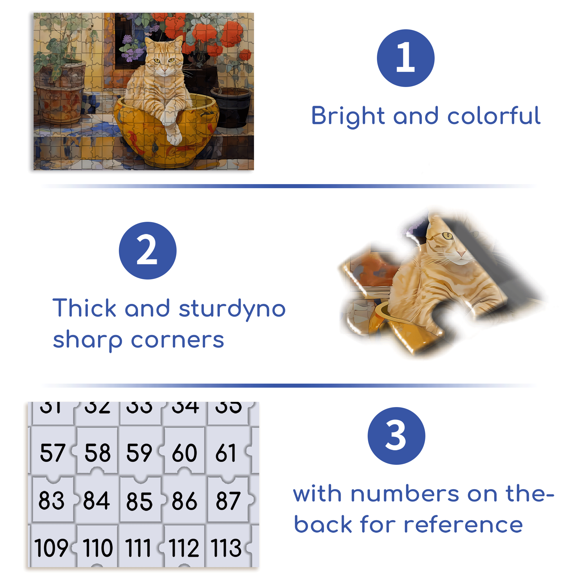 The Cat's Favorite Bed 500pcs/1000pcs Jigsaw Puzzle, Scratch-Resistant, Interactive Family Game & Brain-Boosting DIY Decor, Perfect for Halloween, Christmas & New Year Gifts, Family Puzzle Game