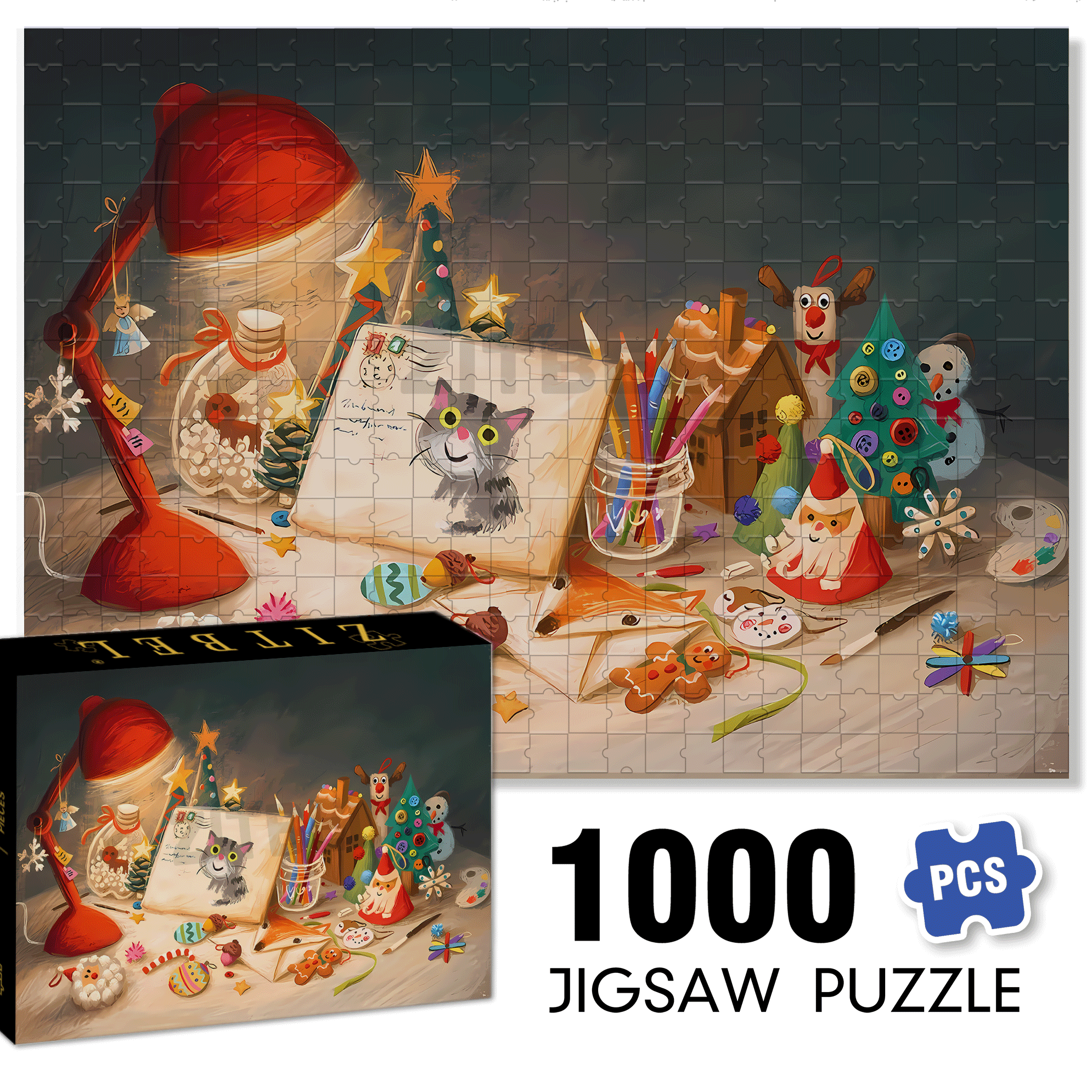 The Most Precious Thing 500pcs/1000pcs Jigsaw Puzzle, Scratch-Resistant, Interactive Family Game & Brain-Boosting DIY Decor, Perfect for Halloween, Christmas & New Year Gifts, Family Puzzle Game